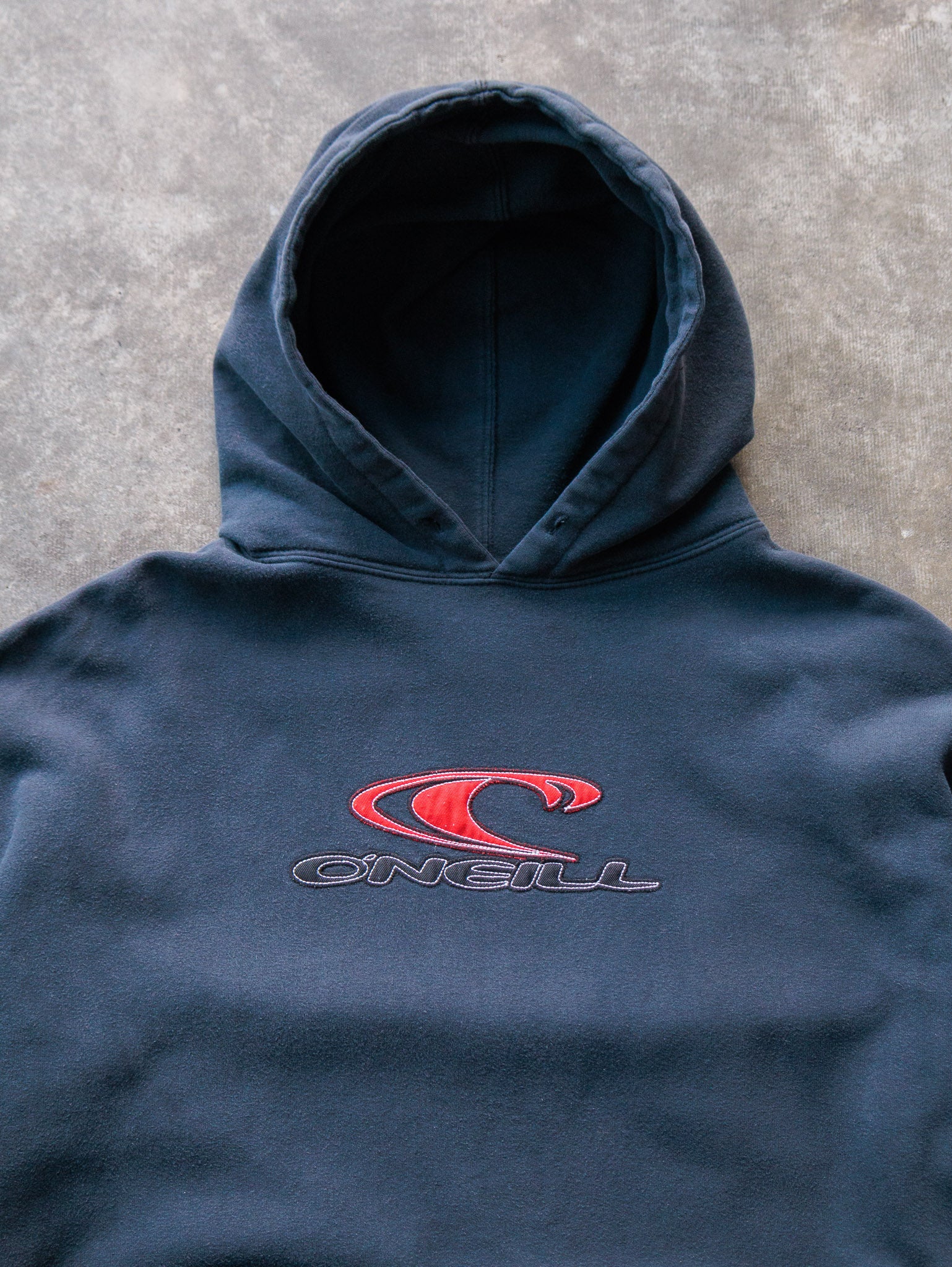 Vintage 00s Faded Black O'Neill Hoodie (M)