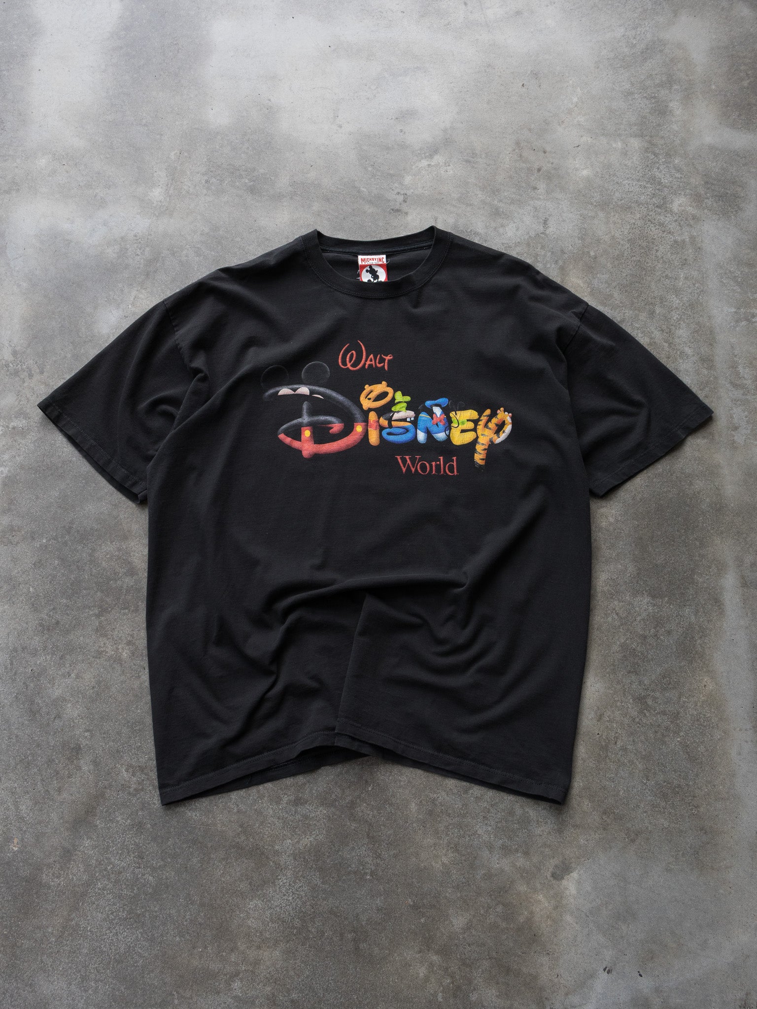 Vintage 90s Black Disney World Tee (XL)