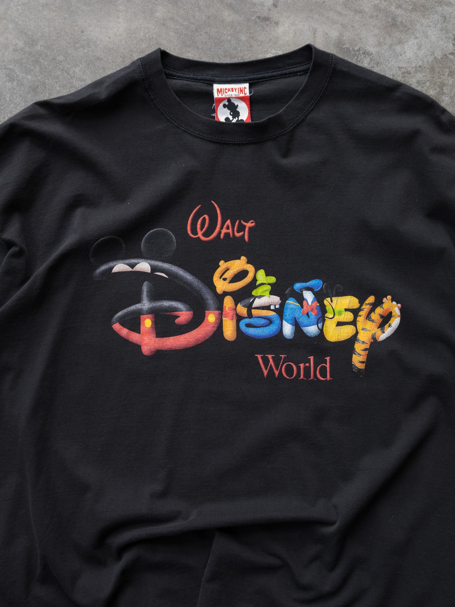 Vintage 90s Black Disney World Tee (XL)