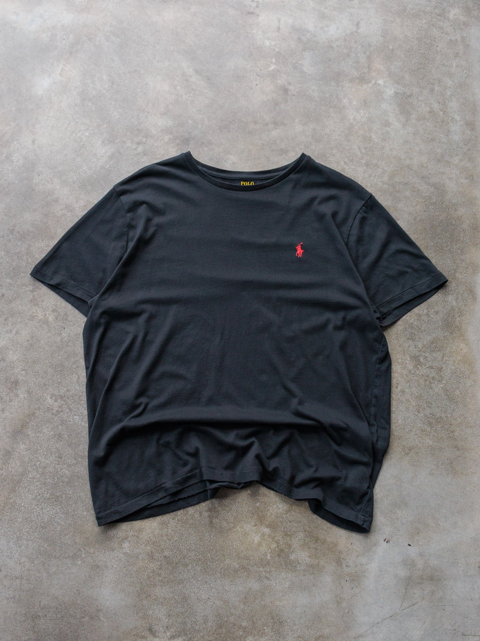 Vintage Black Polo Ralph Lauren Tee (L)