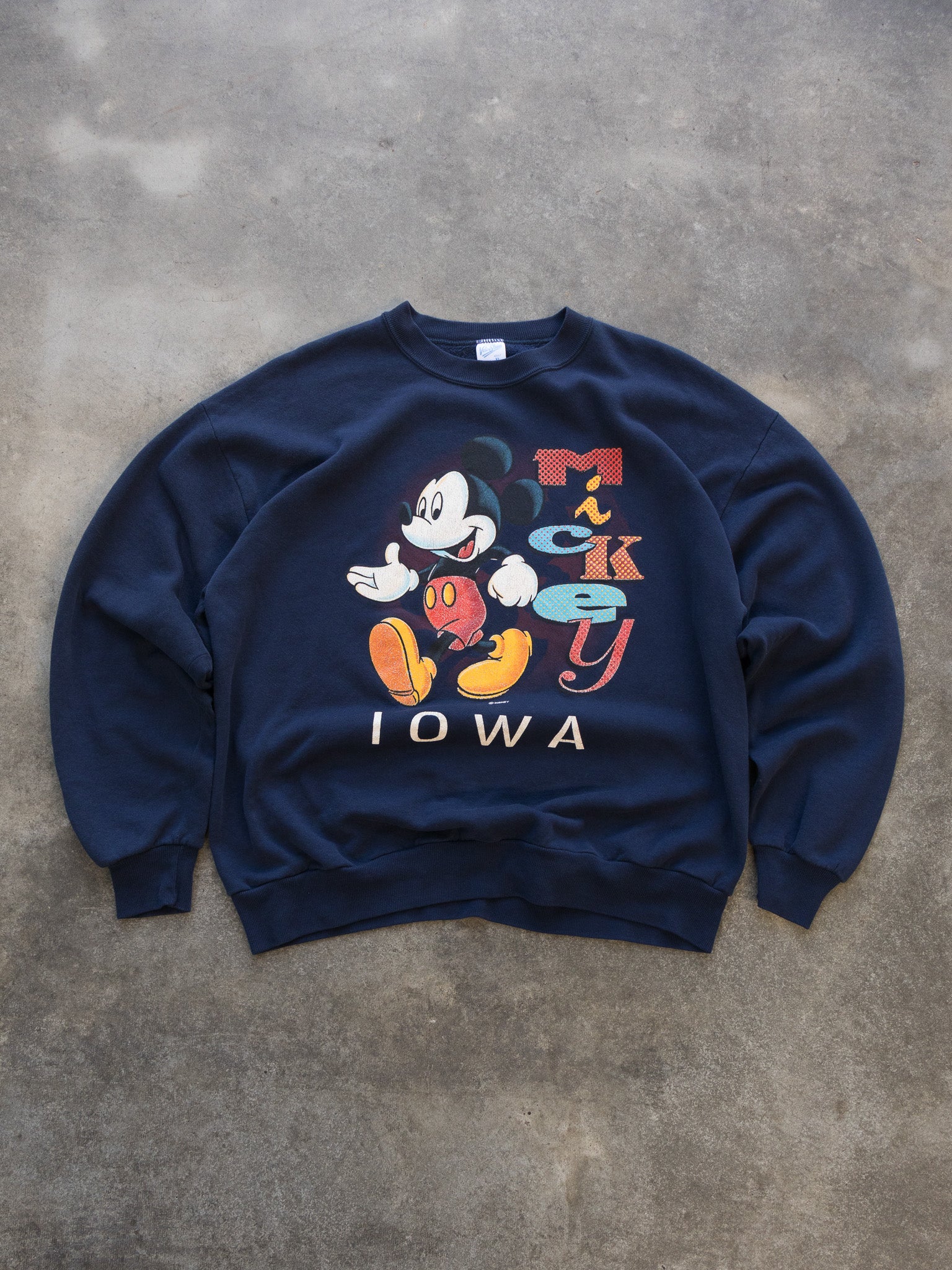 Vintage 90s Mickey Iowa Sweatshirt (XL)