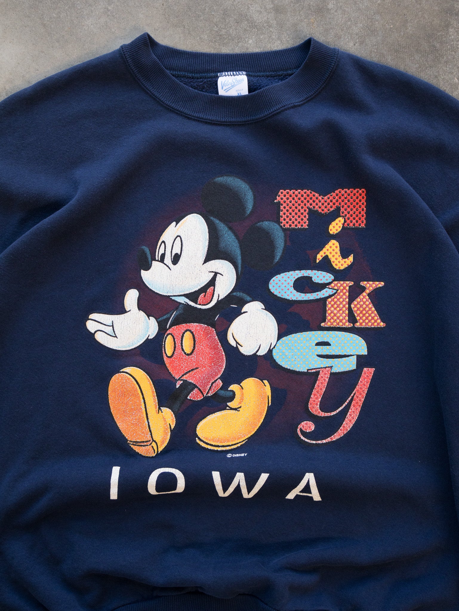 Vintage 90s Mickey Iowa Sweatshirt (XL)