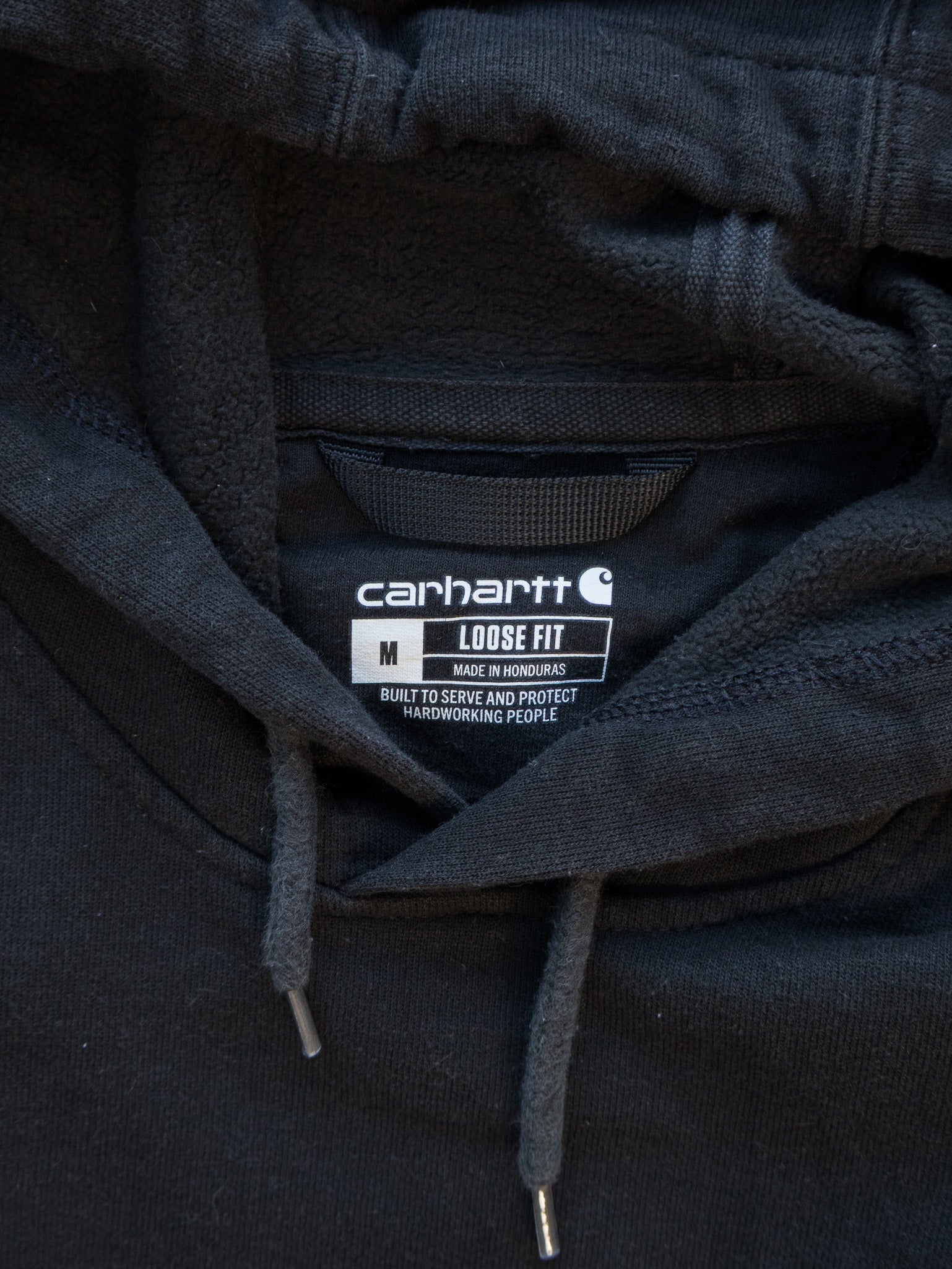 Vintage Black Carhartt Hoodie (M)
