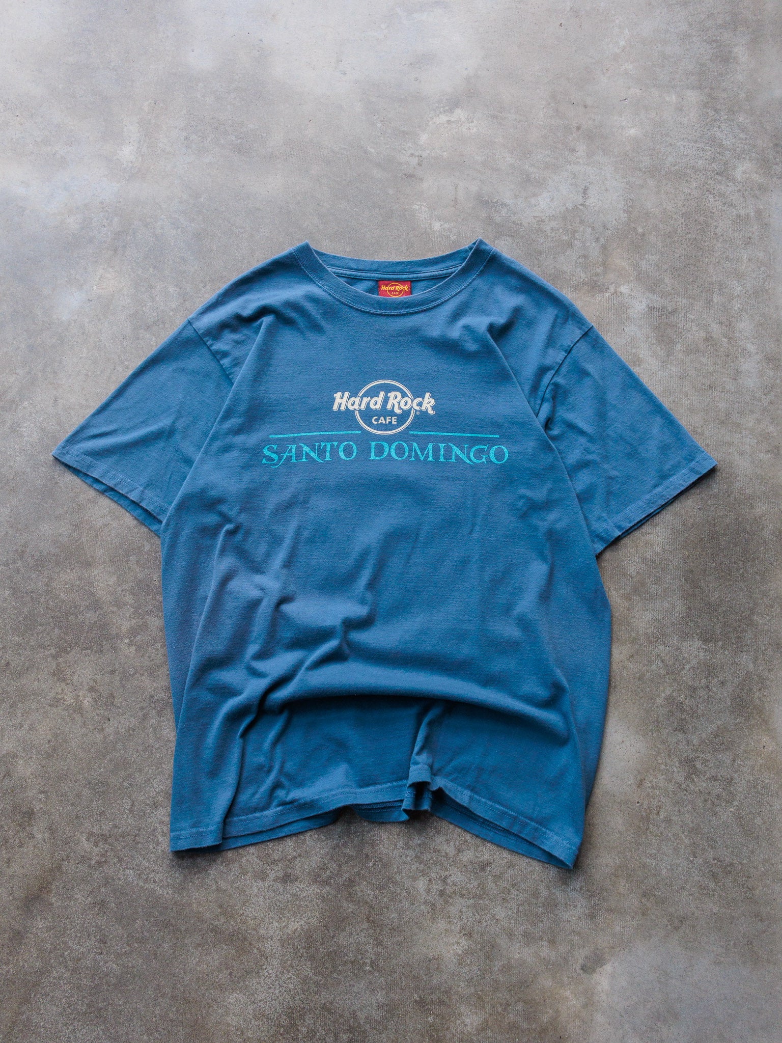 Vintage Blue Hard Rock Cafe Santo Domingo Tee (L)