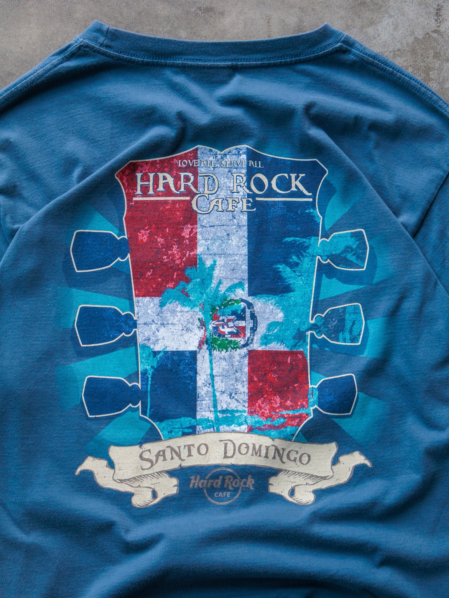 Vintage Blue Hard Rock Cafe Santo Domingo Tee (L)