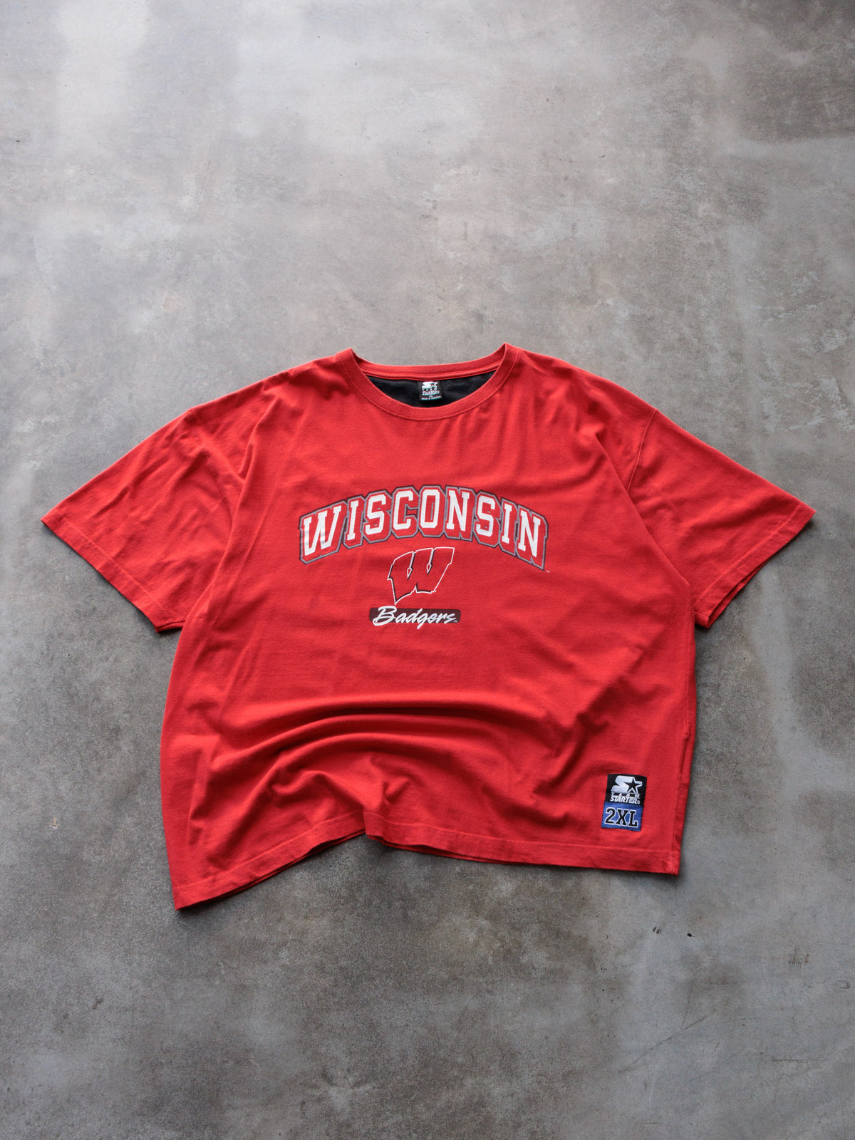 Vintage 90s Red Starter Wisconsin Badgers Tee (2XL)