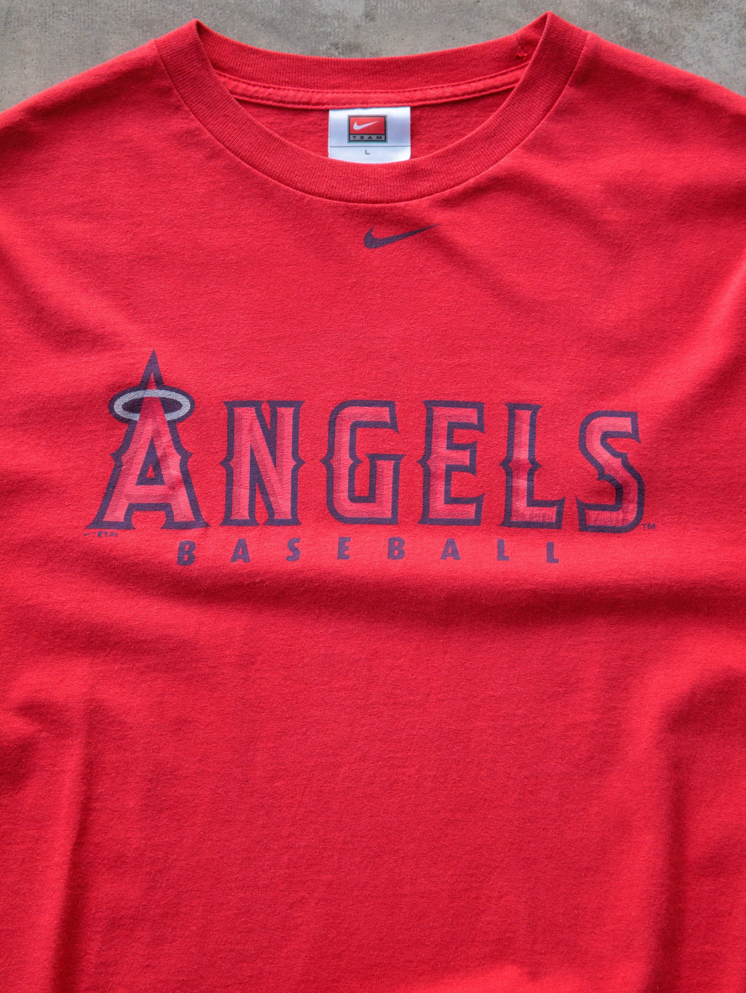 Vintage 00s Red Nike Anaheim Angels Tee (L)