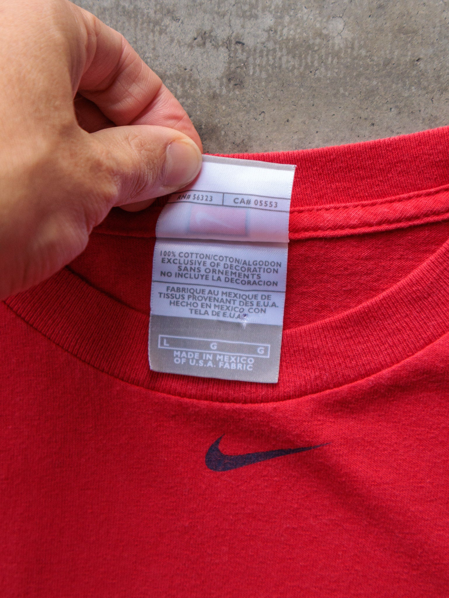Vintage 00s Red Nike Anaheim Angels Tee (L)