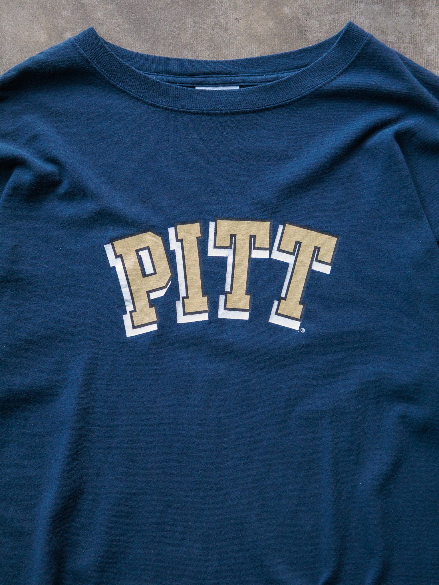Vintage 00s Navy Adidas Pitt Panthers Tee (M)