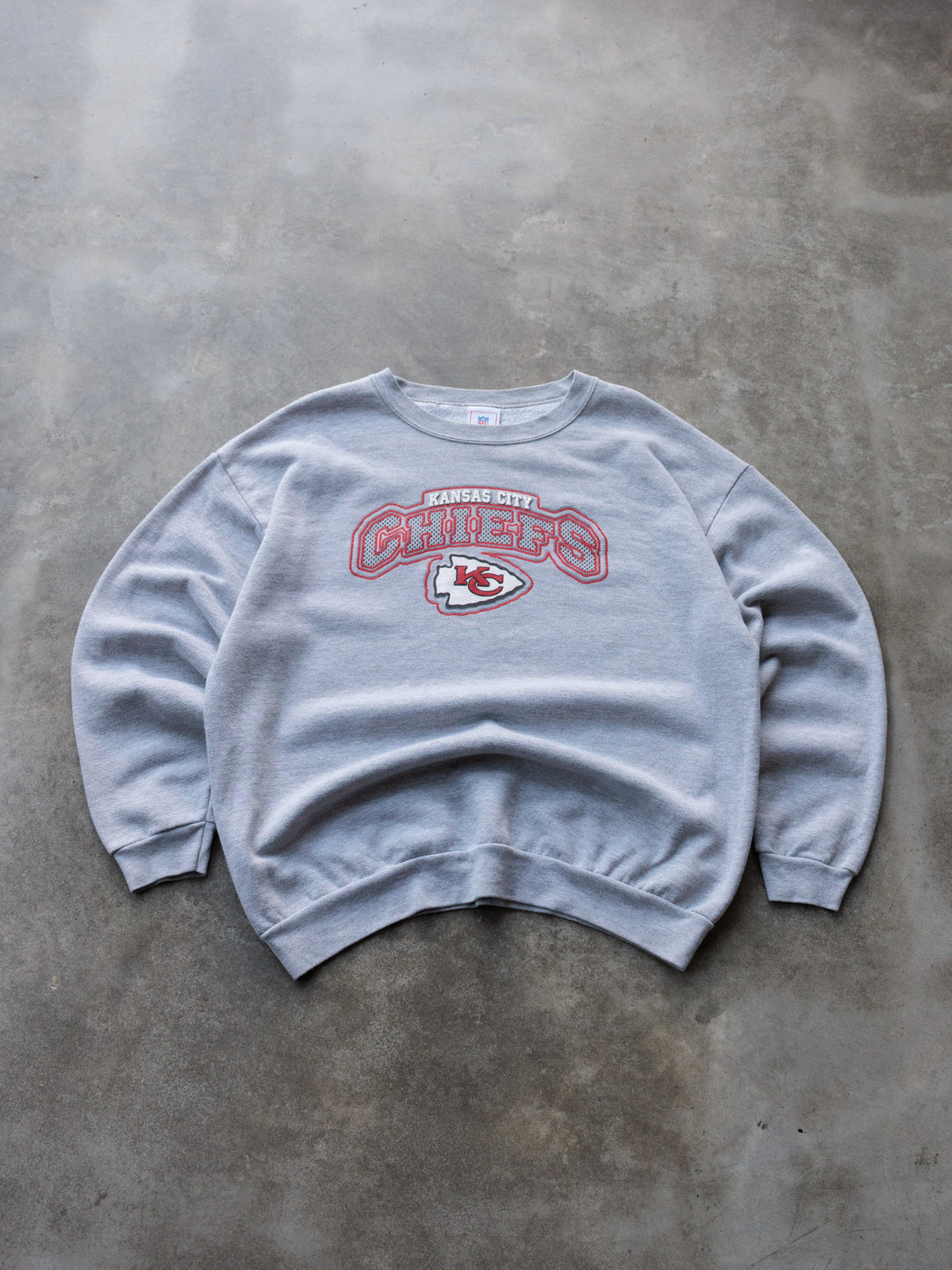 Vintage Grey Kansas City Chiefs Sweatshirt (-)