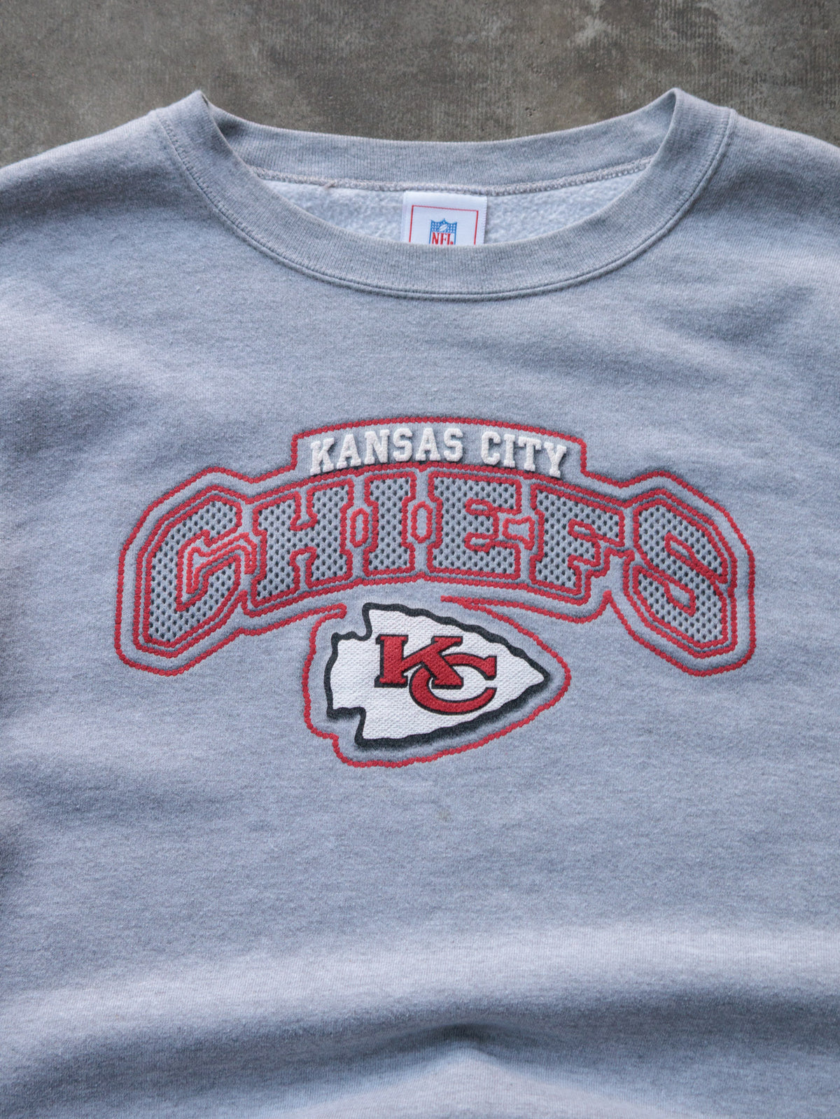 Vintage Grey Kansas City Chiefs Sweatshirt (-)