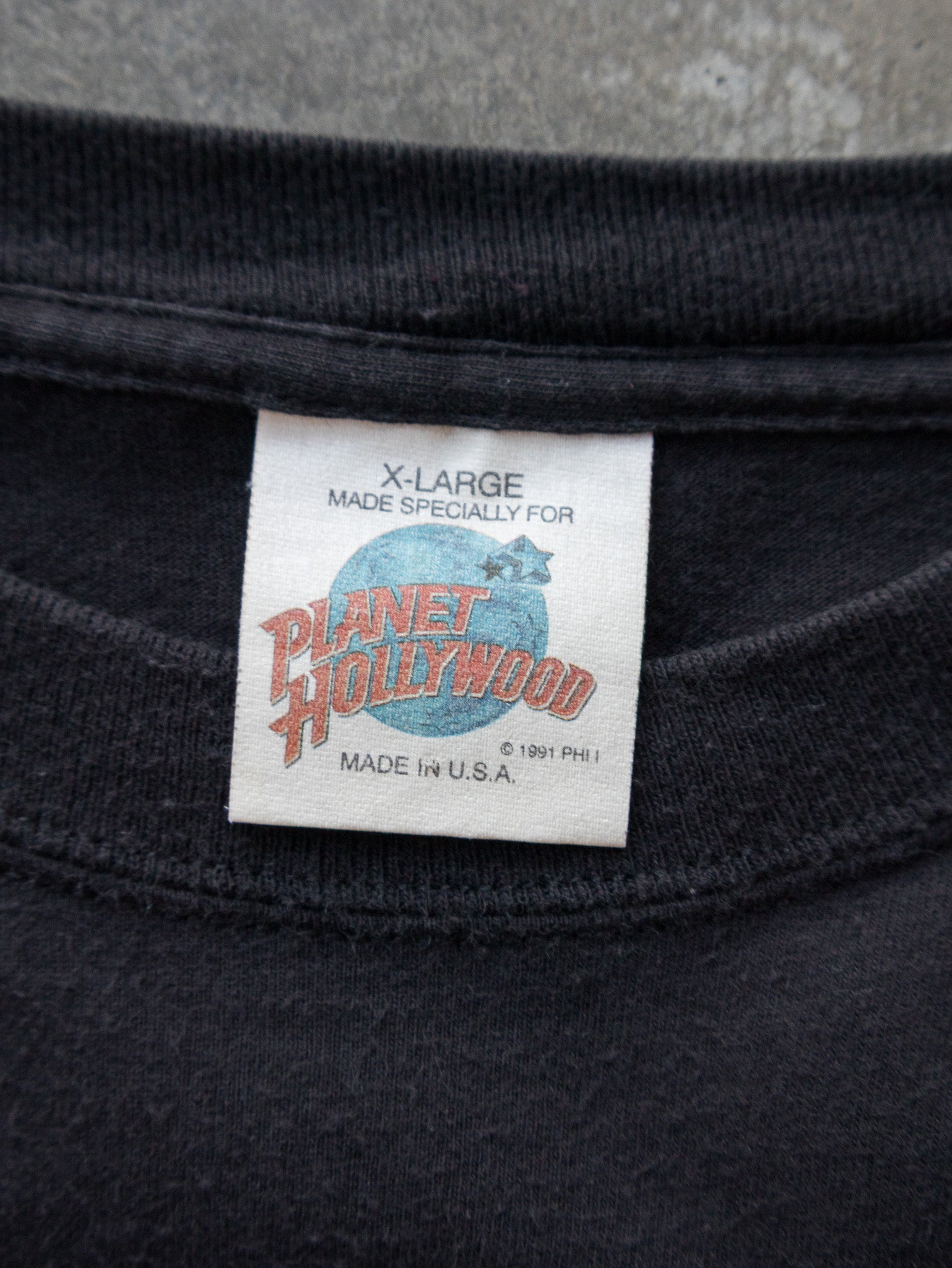 Vintage 1991 Black Planet Hollywood San Francisco Tee (XL)