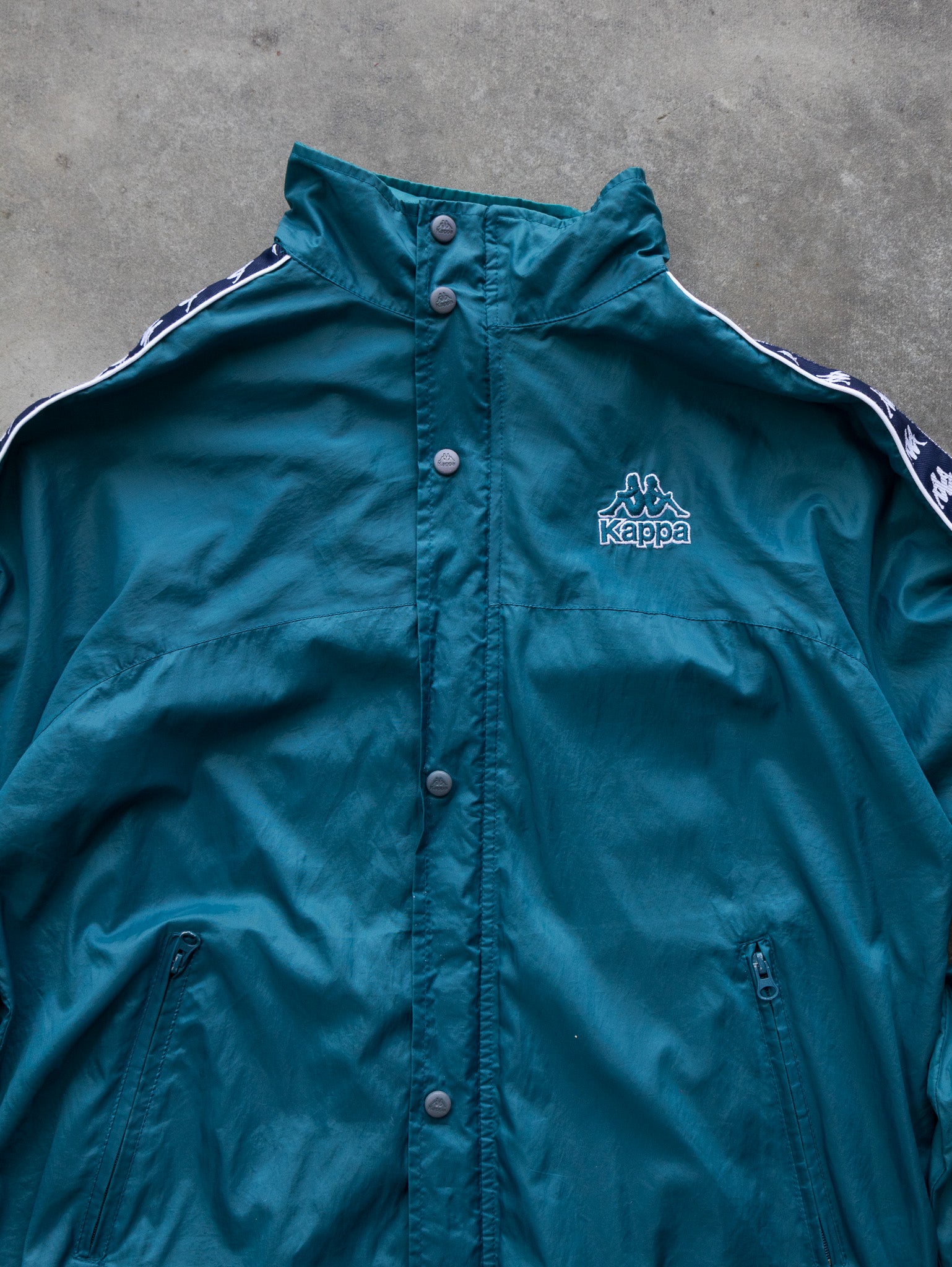 Vintage Teal Kappa Track Jacket (L)