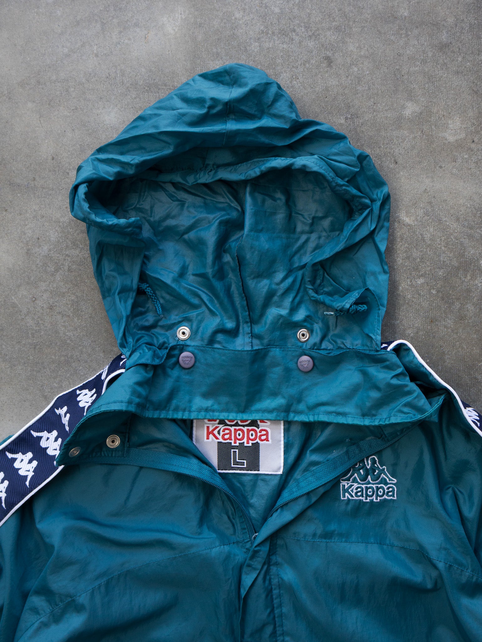 Vintage Teal Kappa Track Jacket (L)