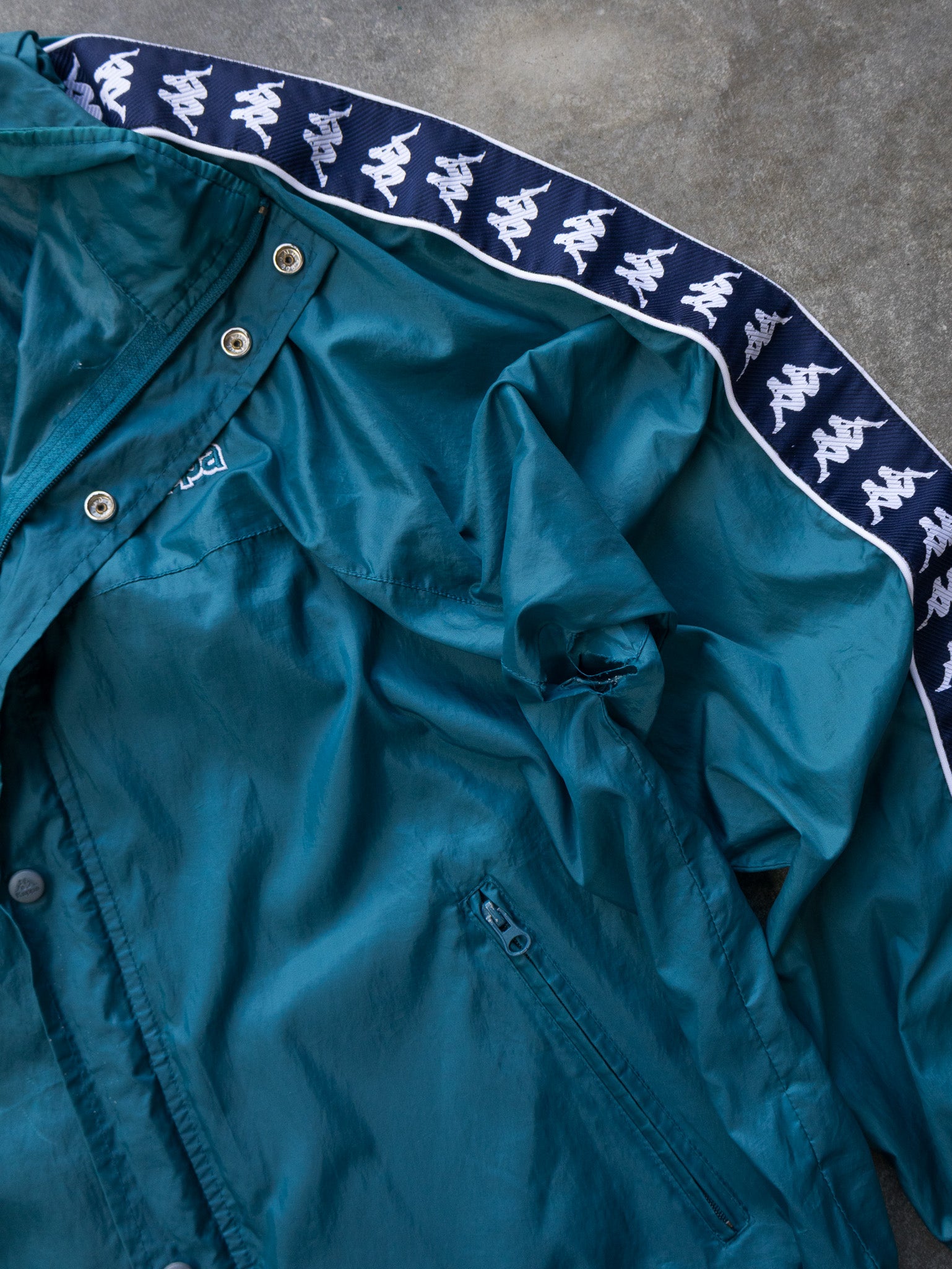 Vintage Teal Kappa Track Jacket (L)