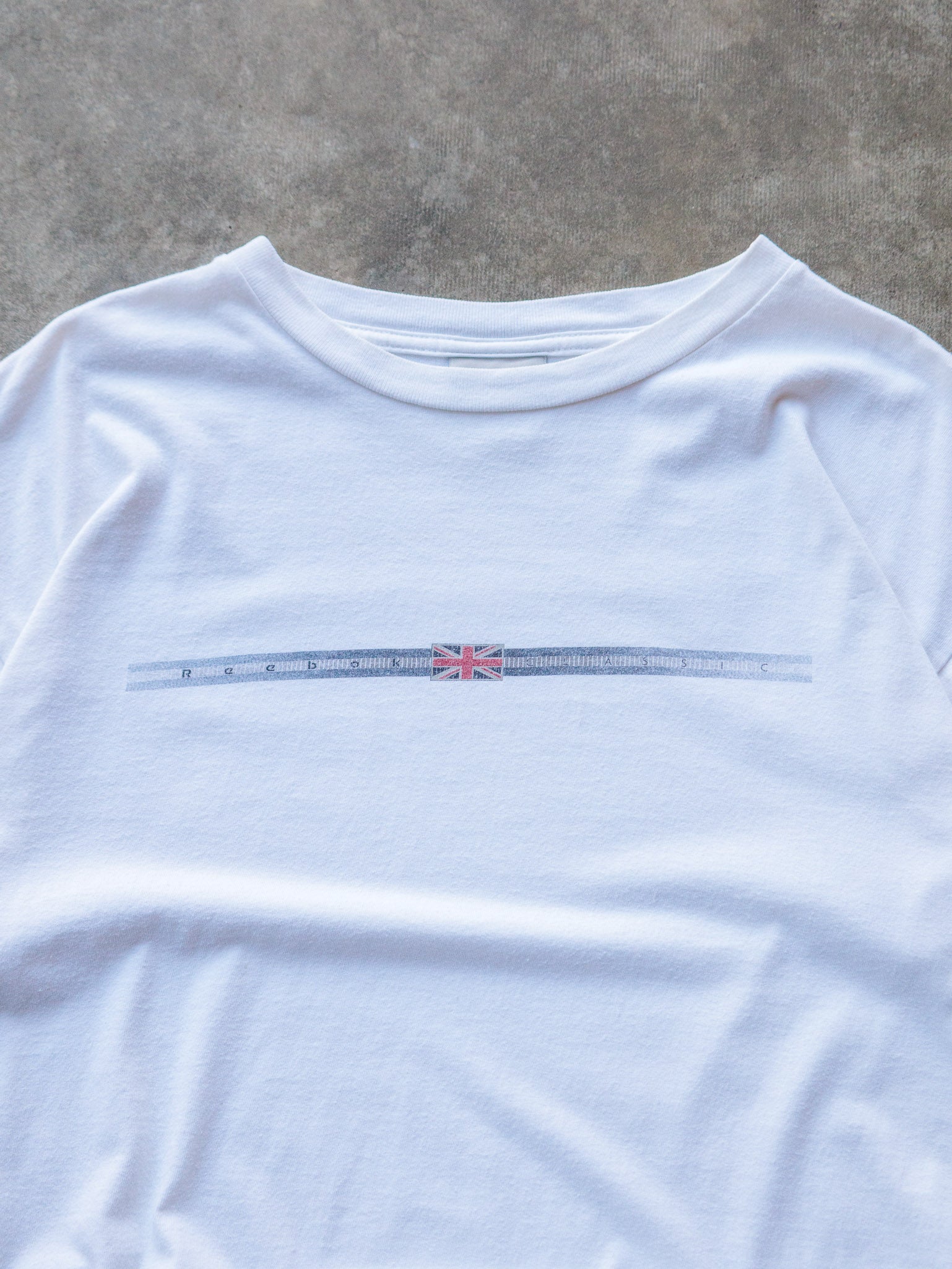 Vintage 00s White Reebok Classic Tee (L)