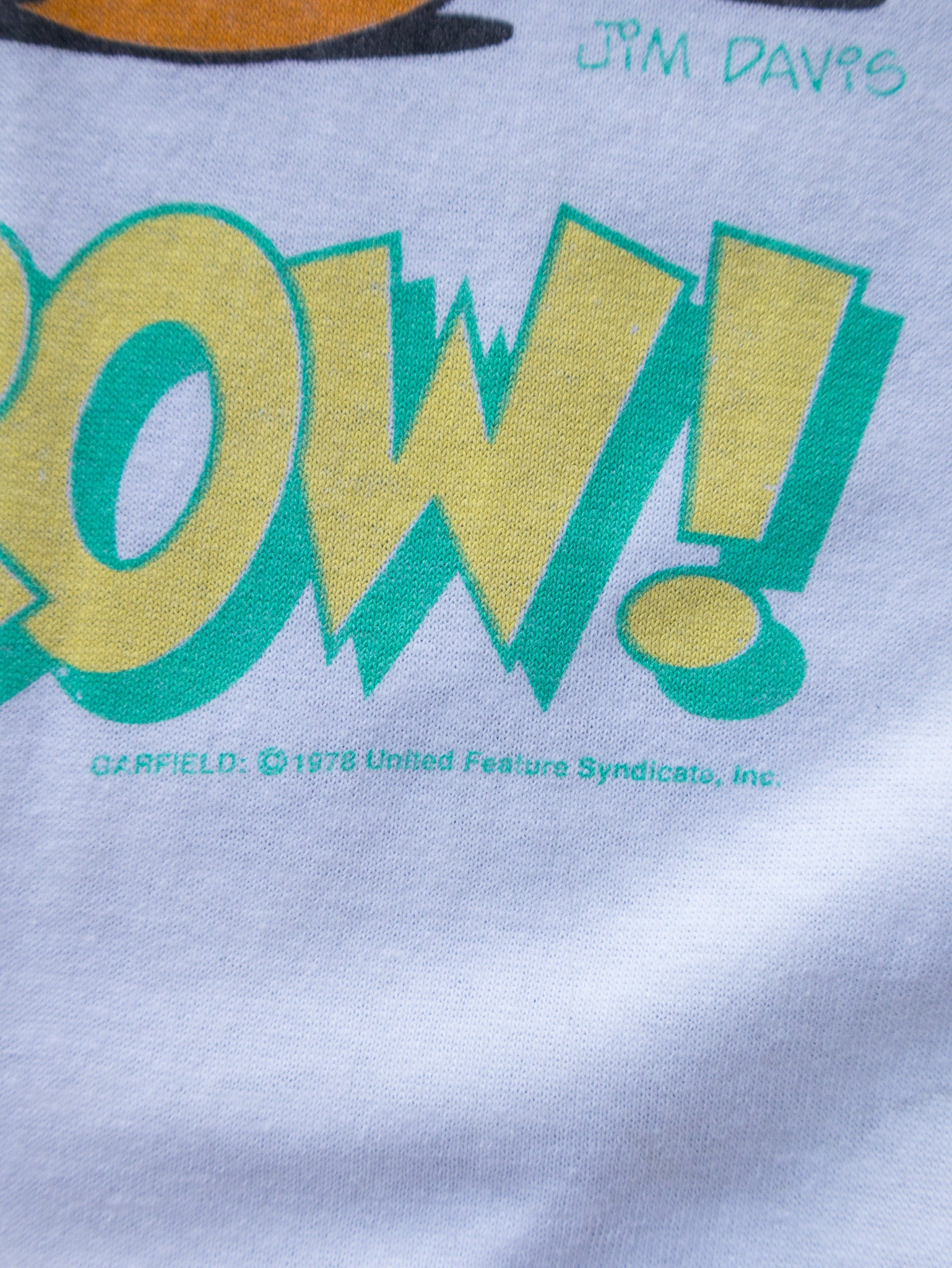 Vintage 80s White Garfield Time to Get in Shape Tomorrow Tee (XL)