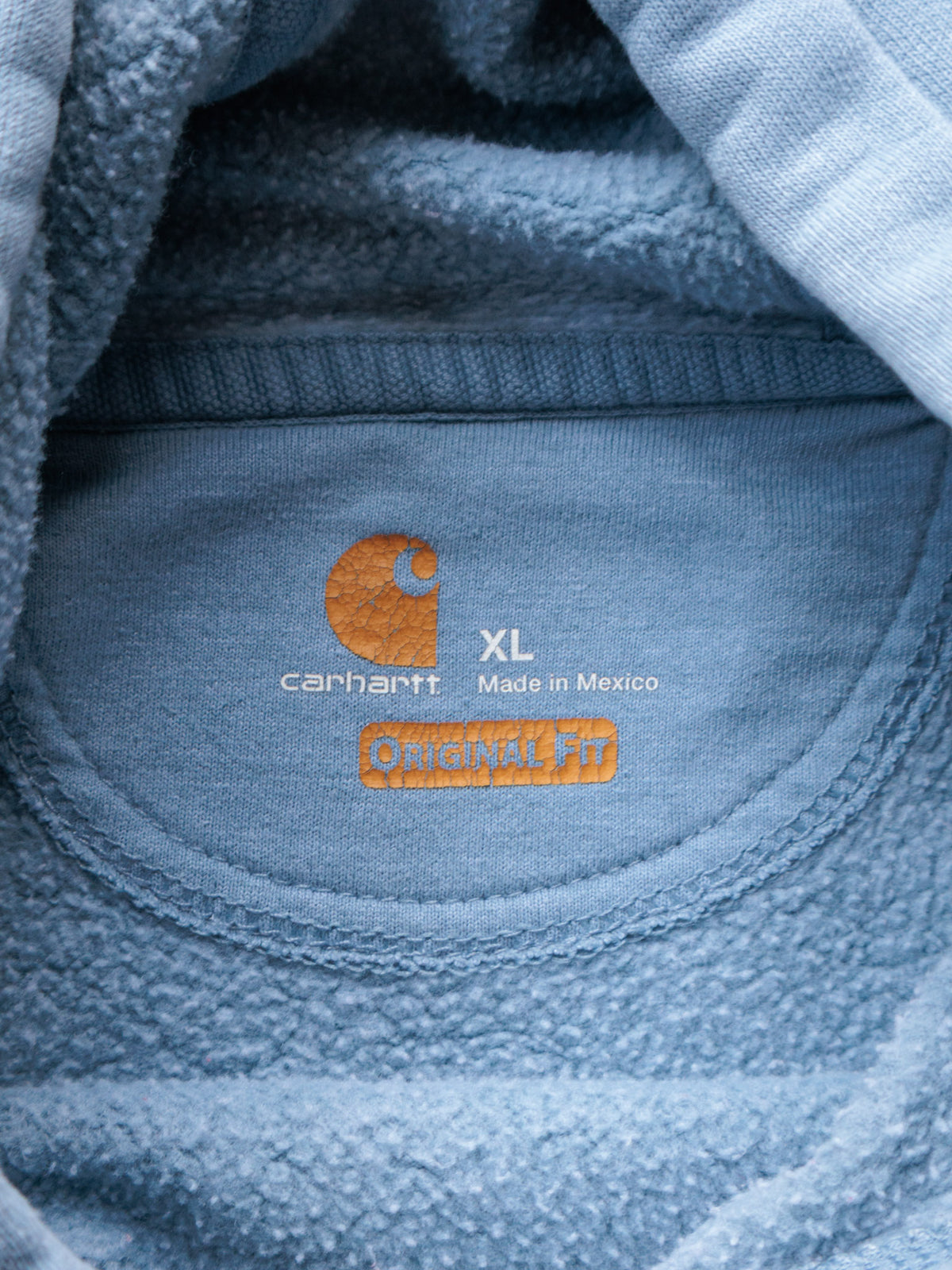 Vintage Blue Carhartt Hoodie (XL)