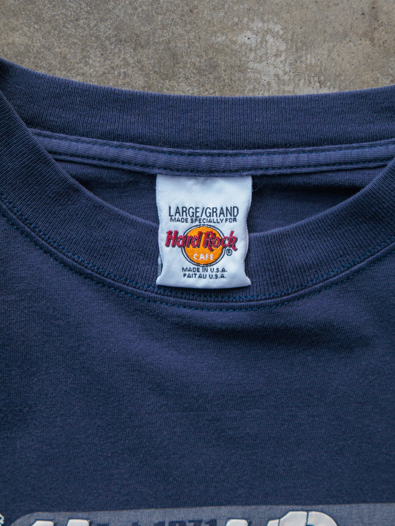 Vintage 90s Navy Hard Rock Cafe Las Vegas Long Sleeve (L)