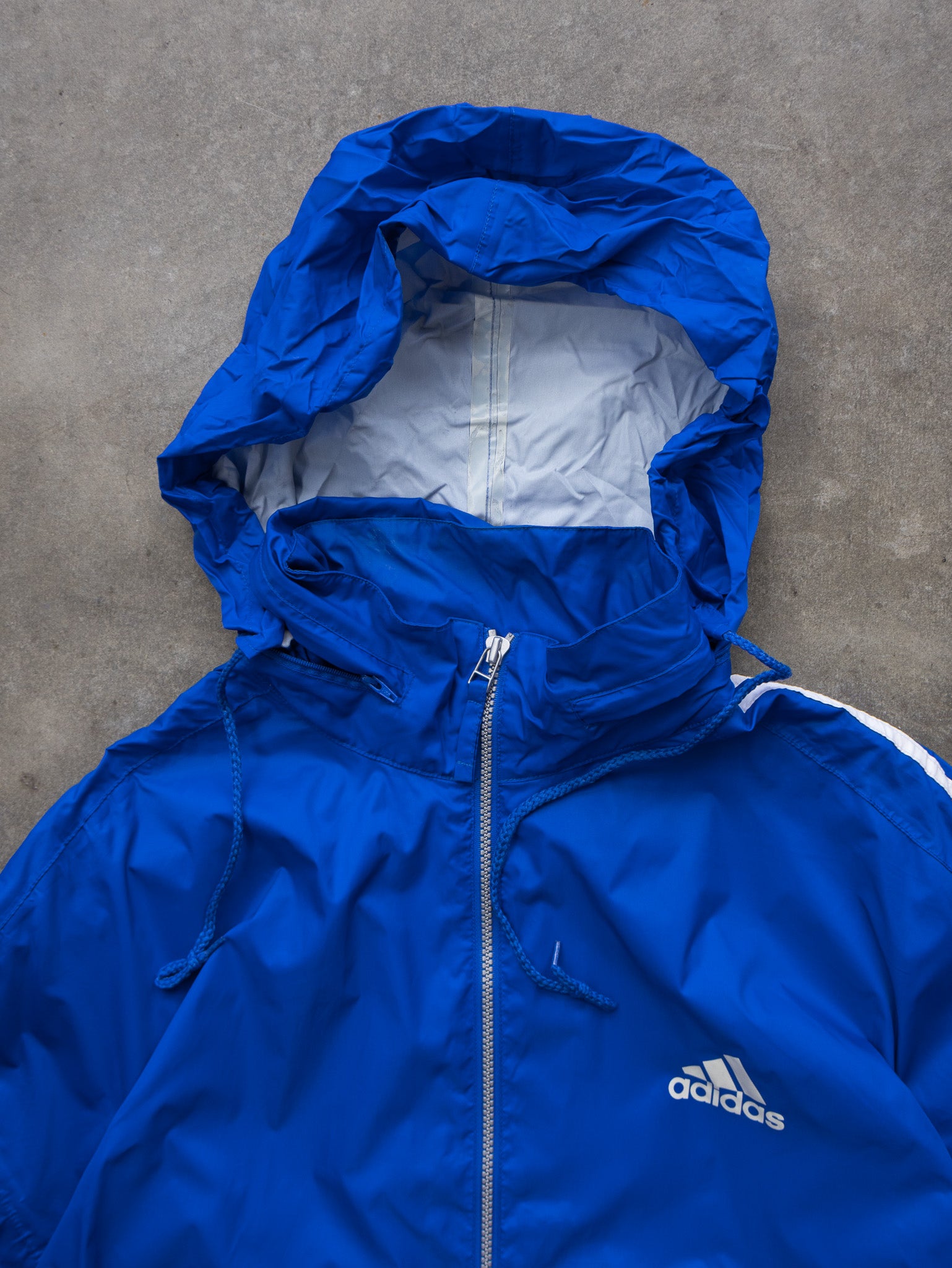 Vintage Blue Adidas Windbreaker (L)