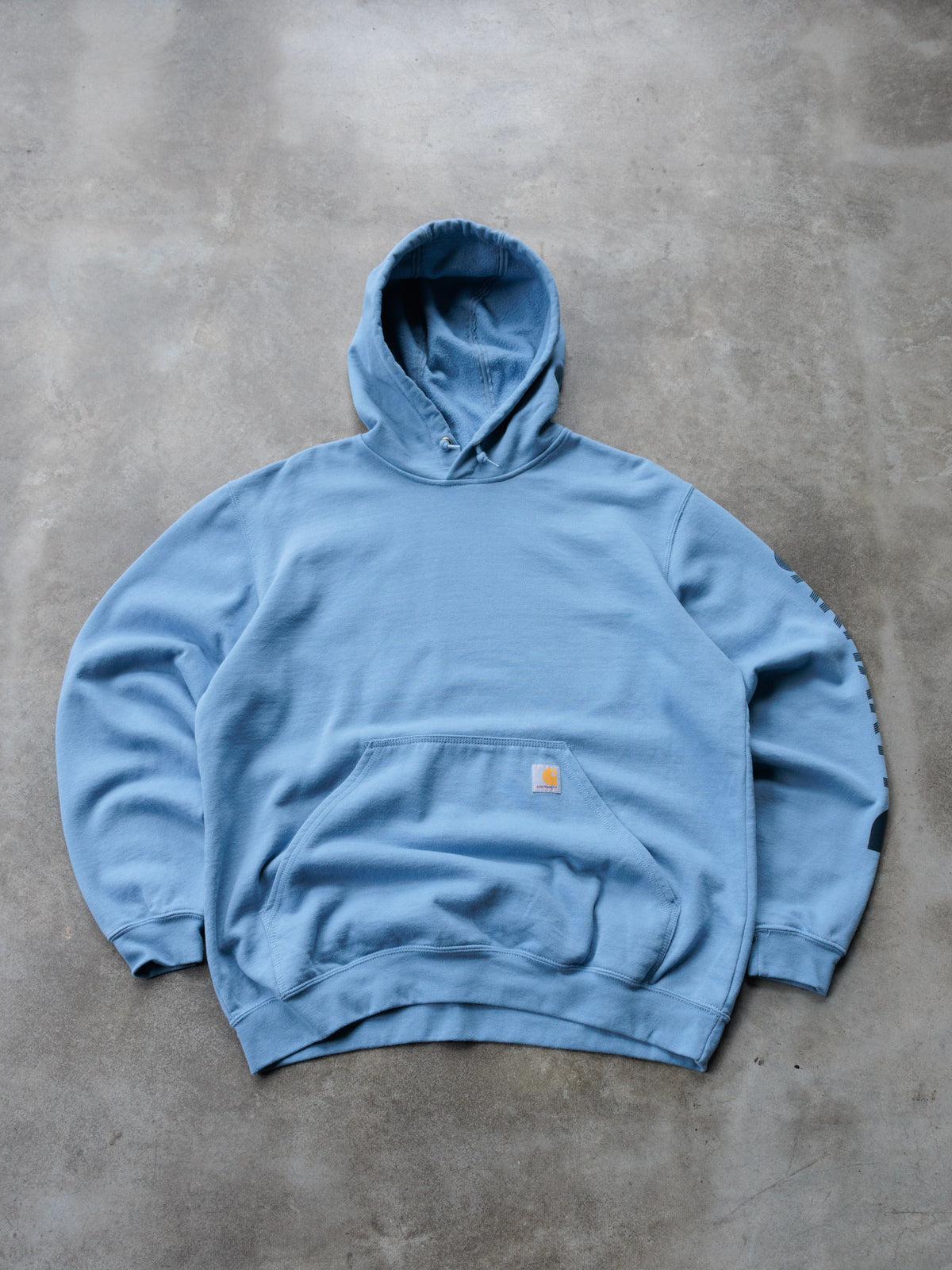 Vintage Blue Carhartt Hoodie (L)