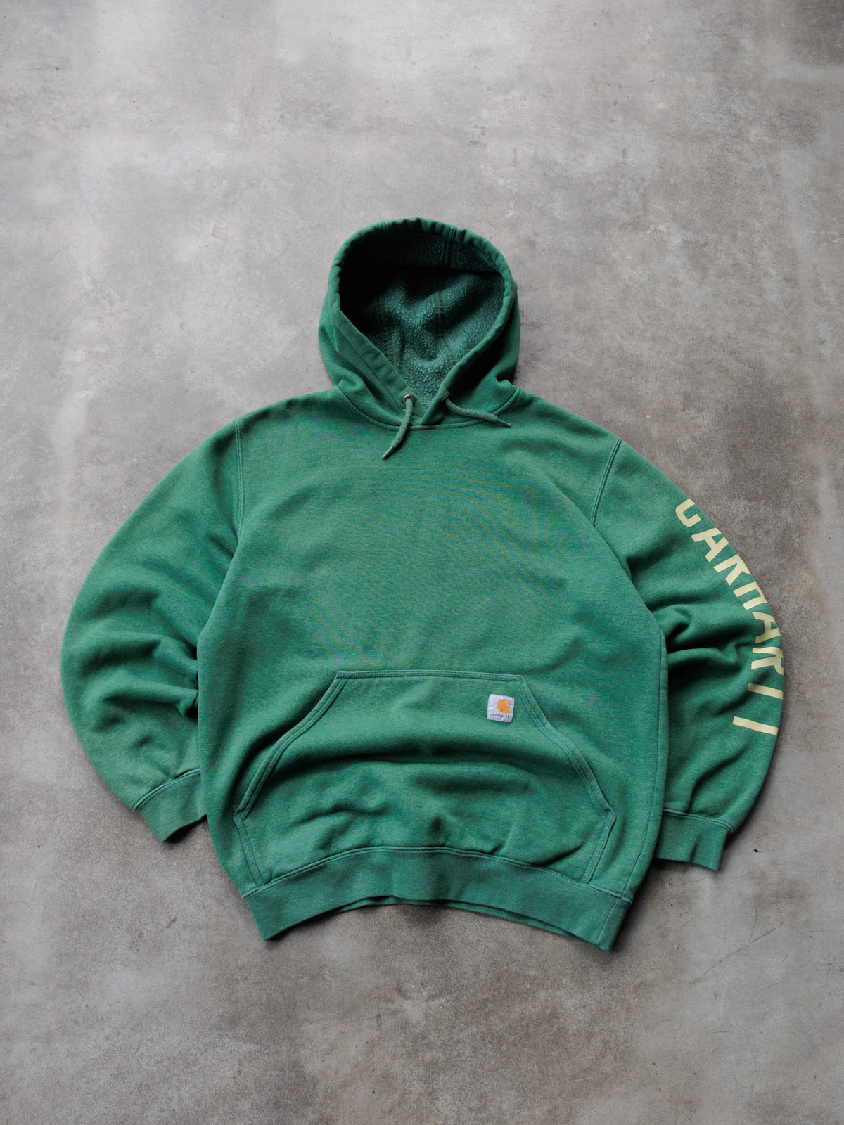 Vintage Green Carhartt Hoodie (M)
