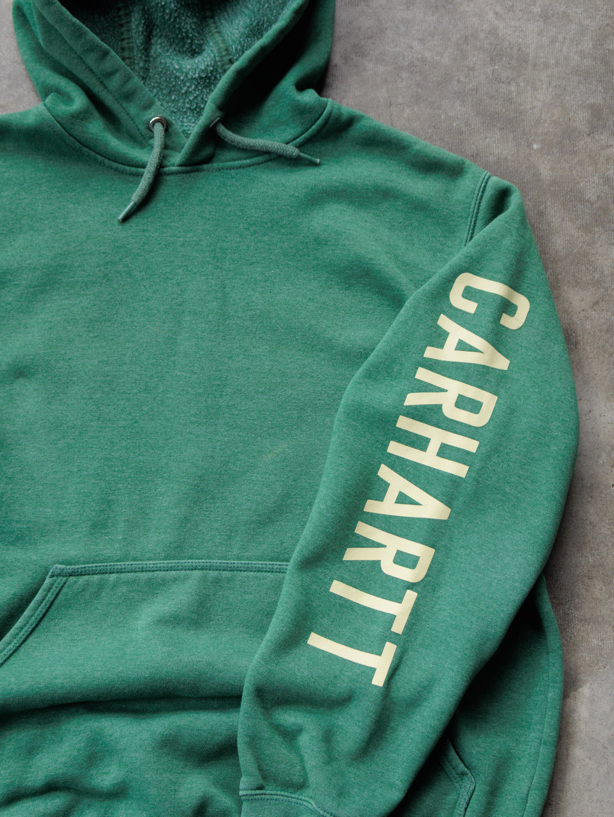 Vintage Green Carhartt Hoodie (M)