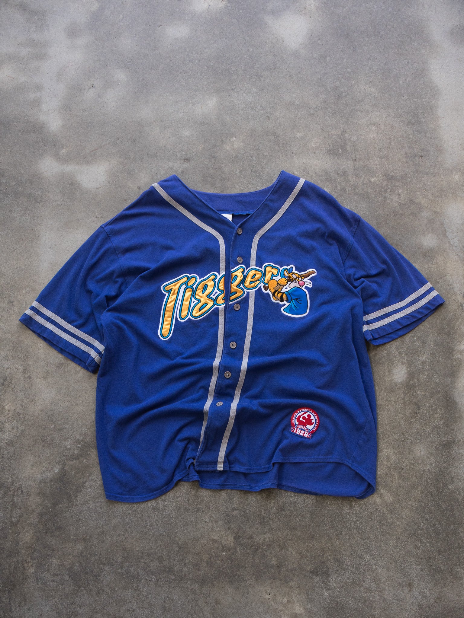Vintage Blue Tigger Baseball Jersey (XL)
