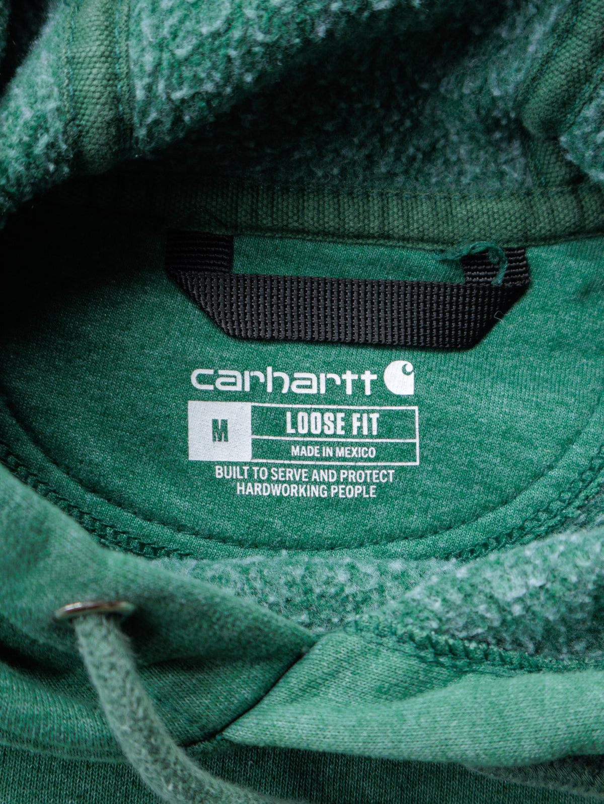Vintage Green Carhartt Hoodie (M)