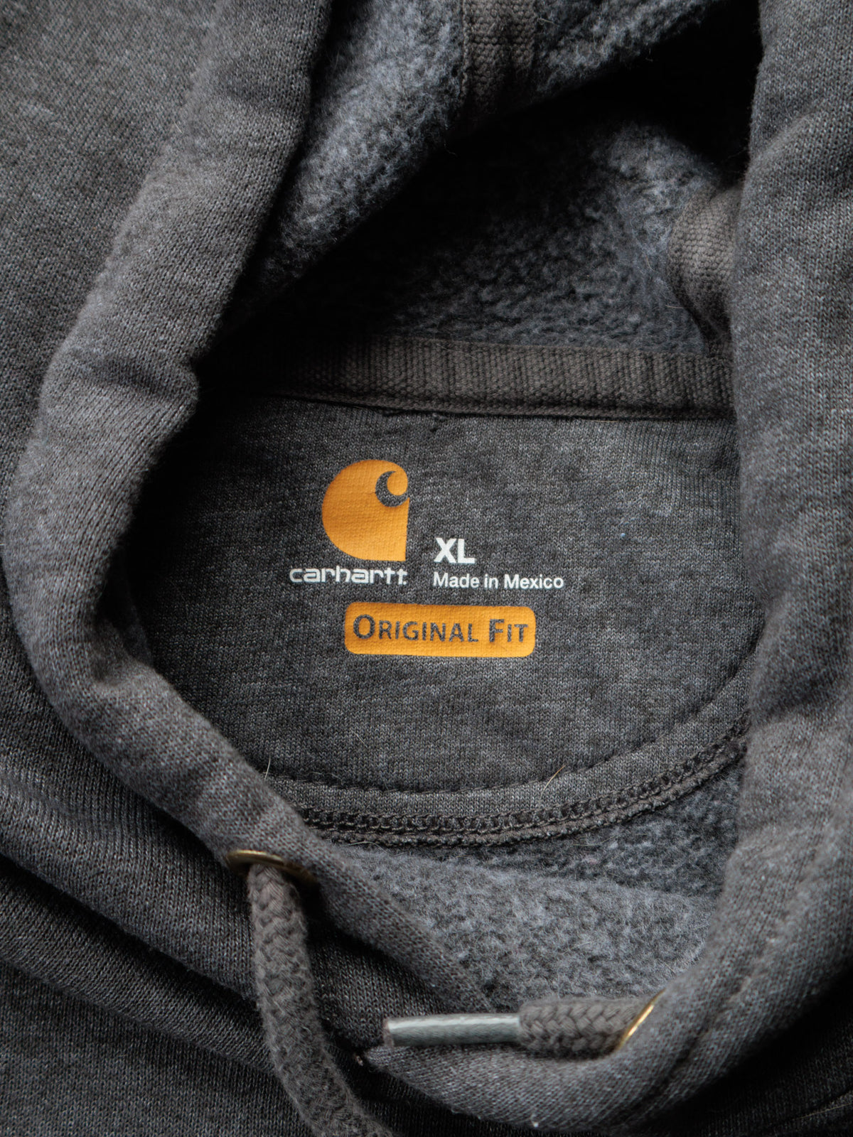 Vintage Grey Carhartt Hoodie (XL)