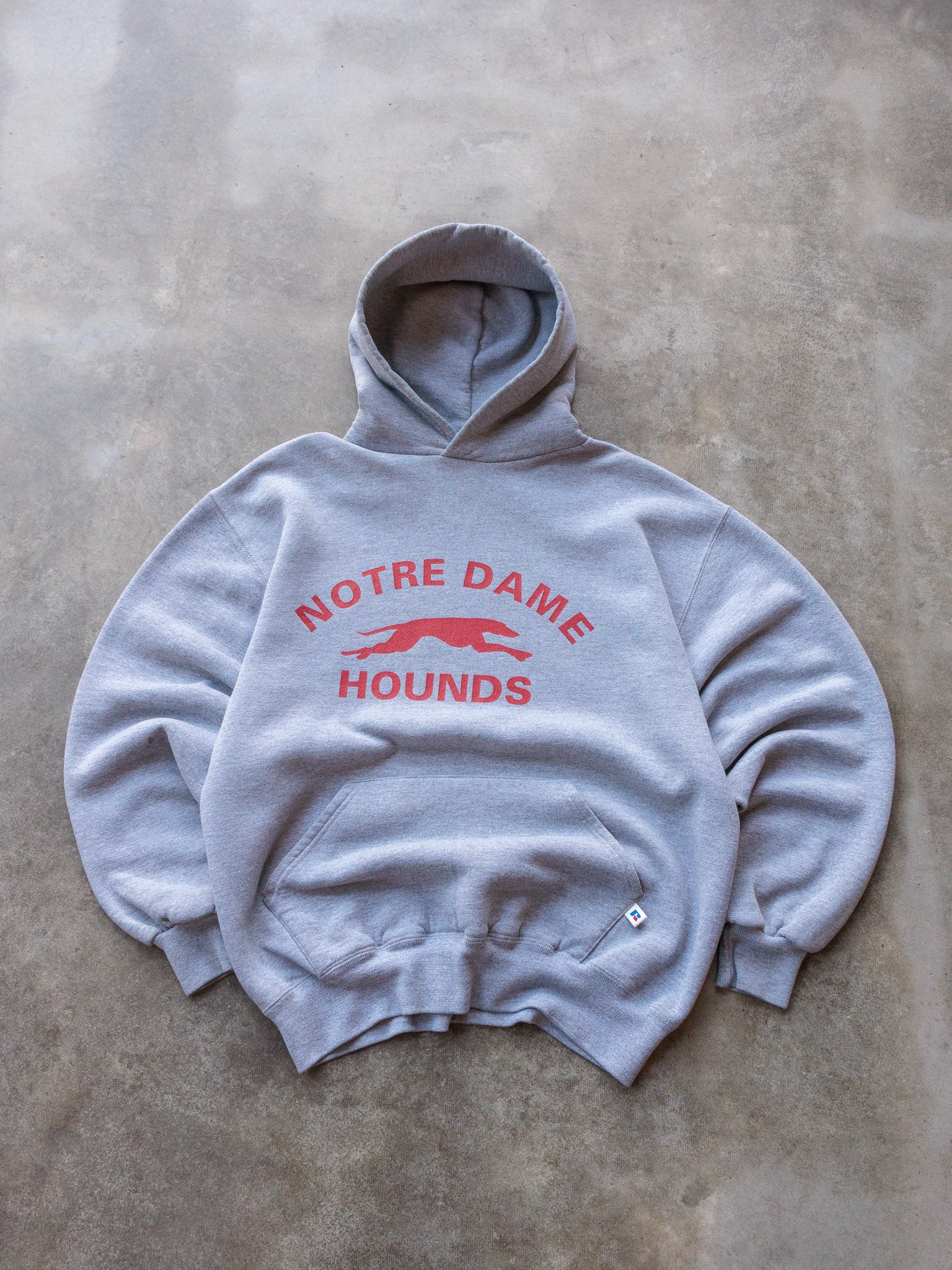 Vintage 90s Russell Athletic Notre Dame Hounds Hoodie (L)