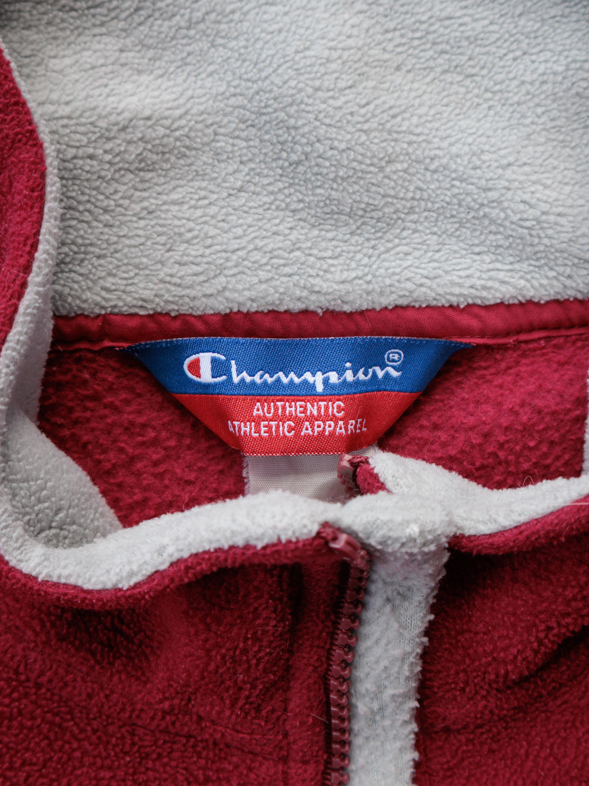 Vintage 90s Red Champion Washington State Fleece Quarter Zip (-)
