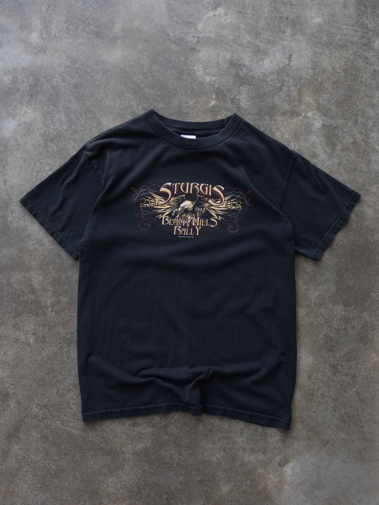 Vintage 2007 Black Sturgis Black Hills Rally Tee (M)