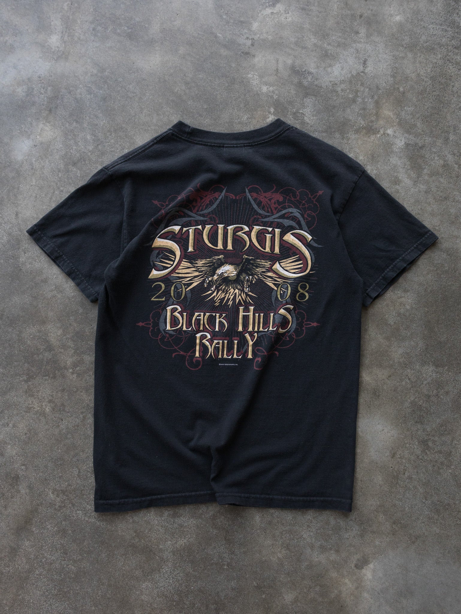 Vintage 2007 Black Sturgis Black Hills Rally Tee (M)