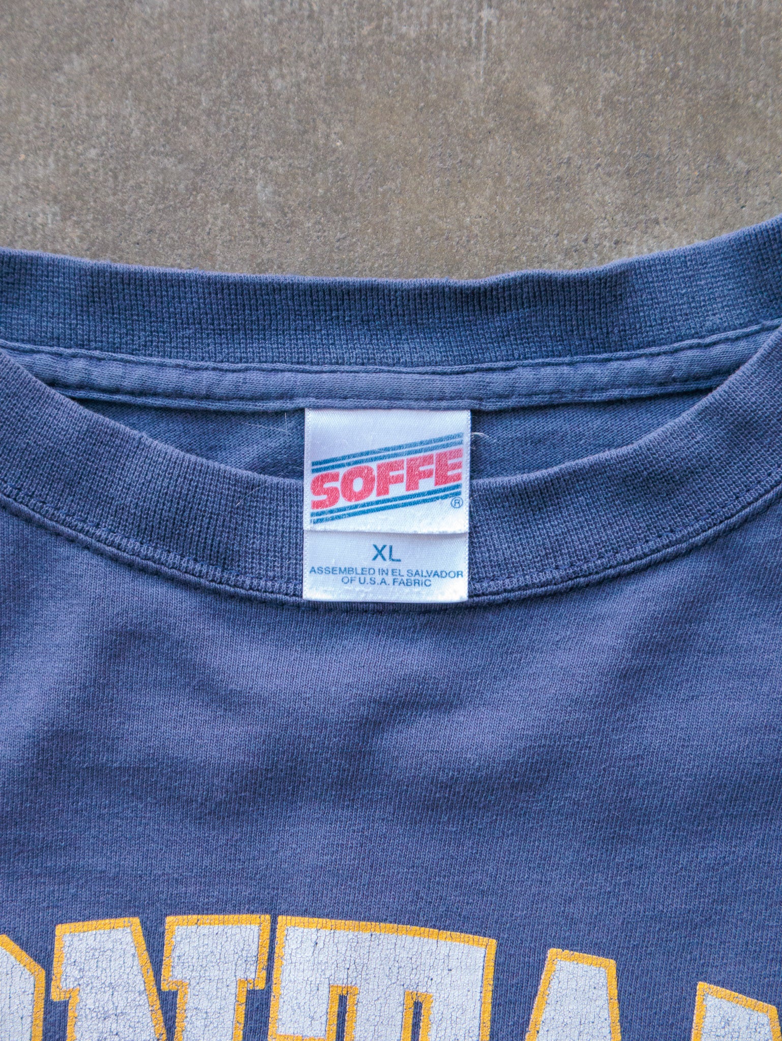 Vintage 90s Blue Montana State University Spell Out Tee (XL)