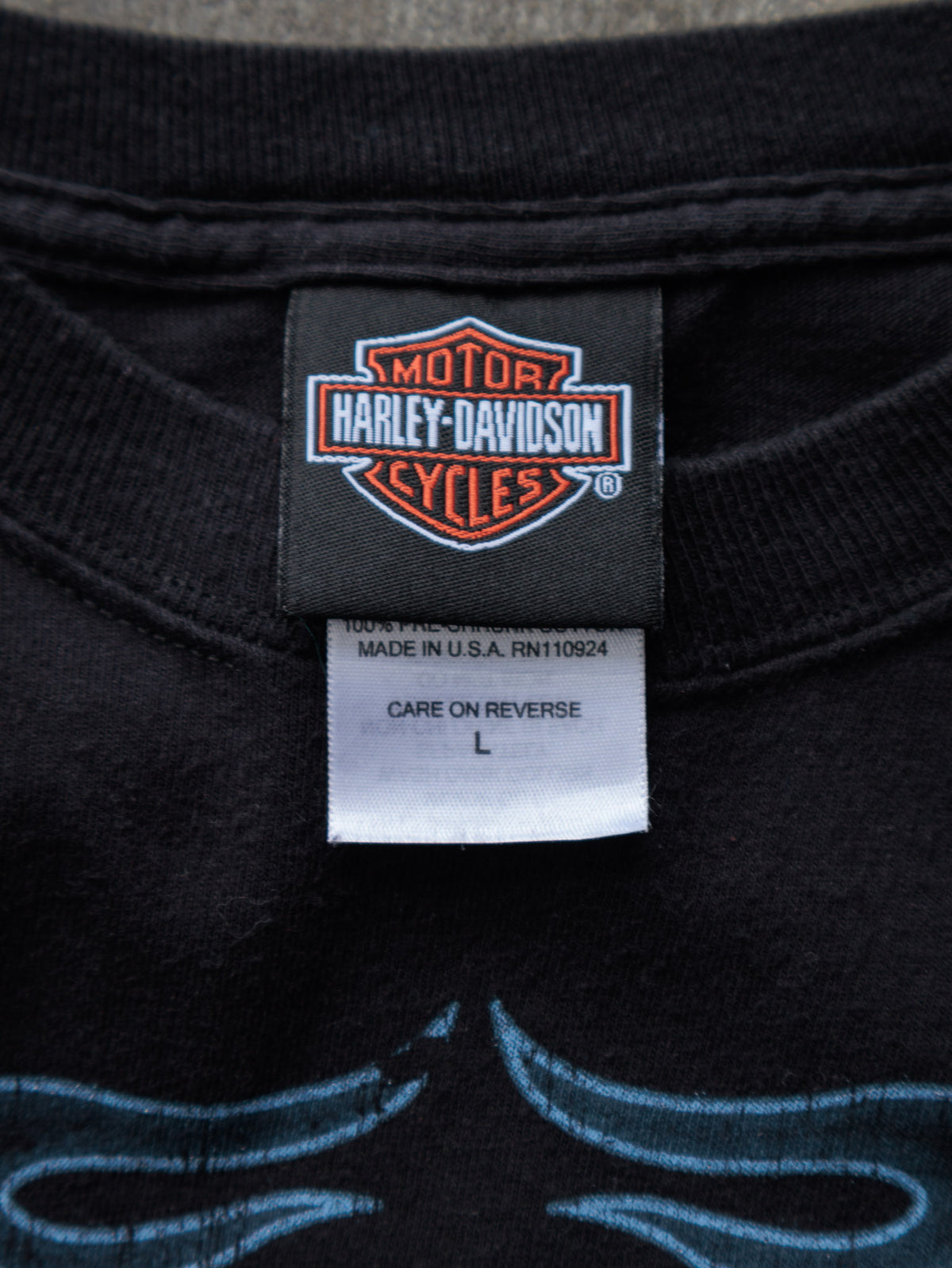 Vintage 2010 Black Harley-Davidson Pocatello Idaho Tee (L)