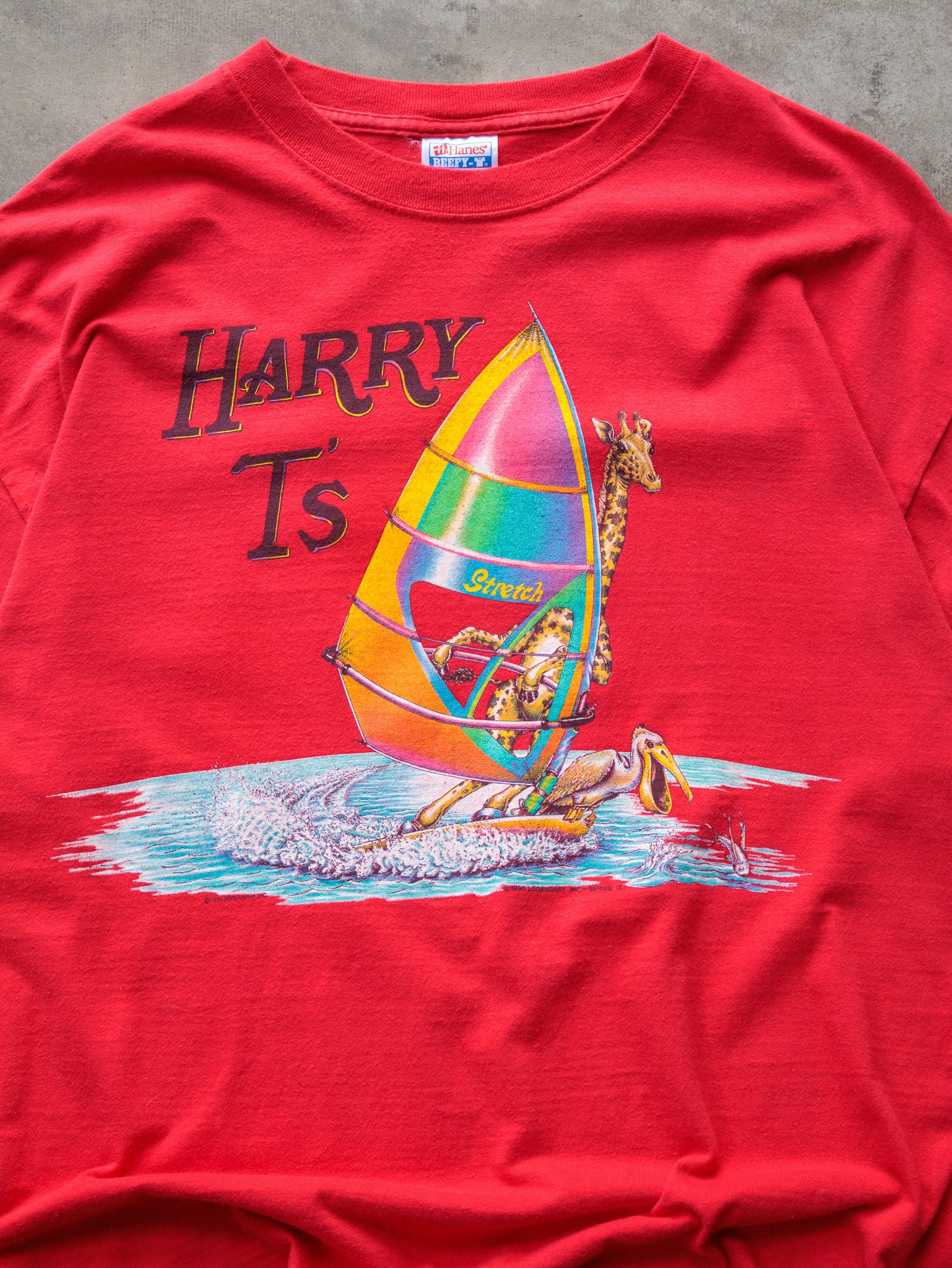 Vintage 1996 Red Harry T's Destin Florida Tee (XL)