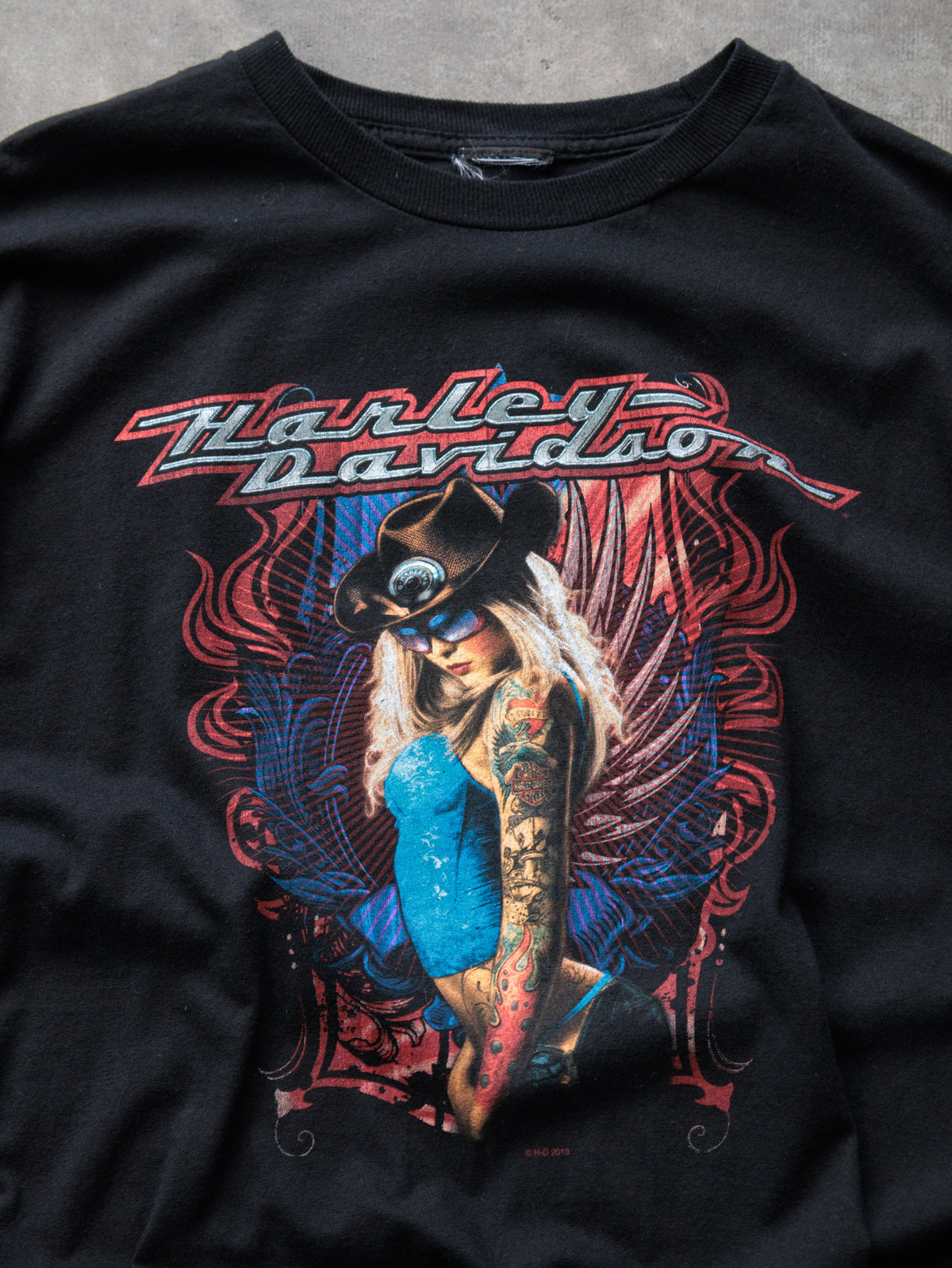 Vintage 2013 Black Harley-Davidson Johnstown PA Tee (-)