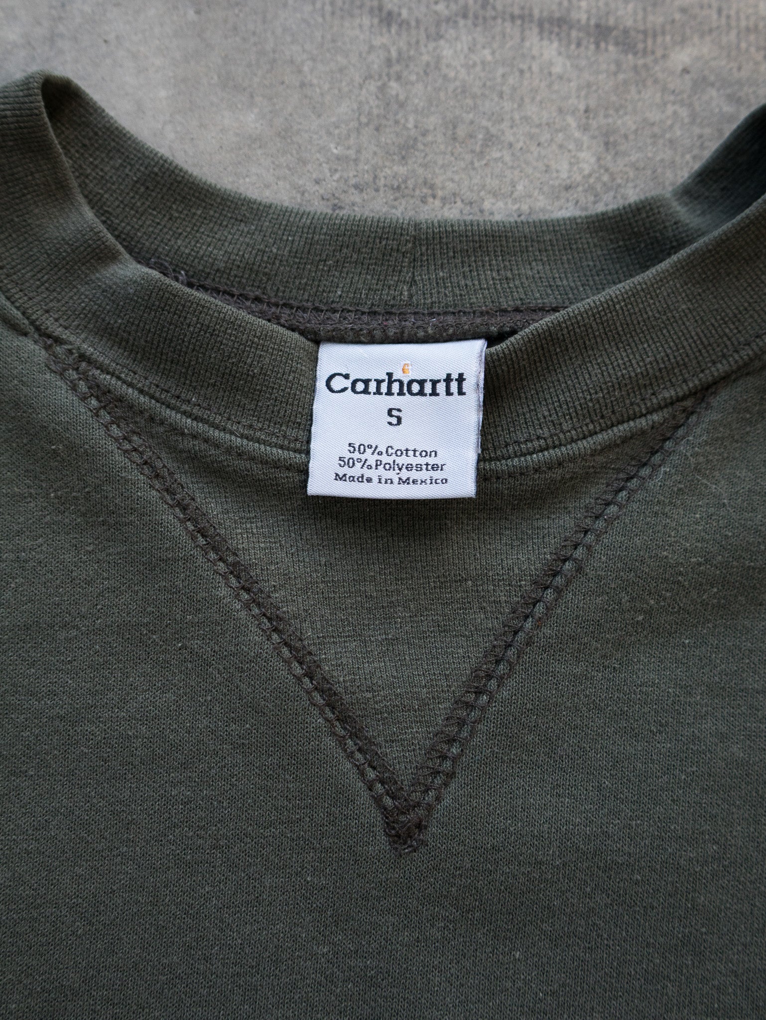 Vintage Green Carhartt Sweatshirt (S)