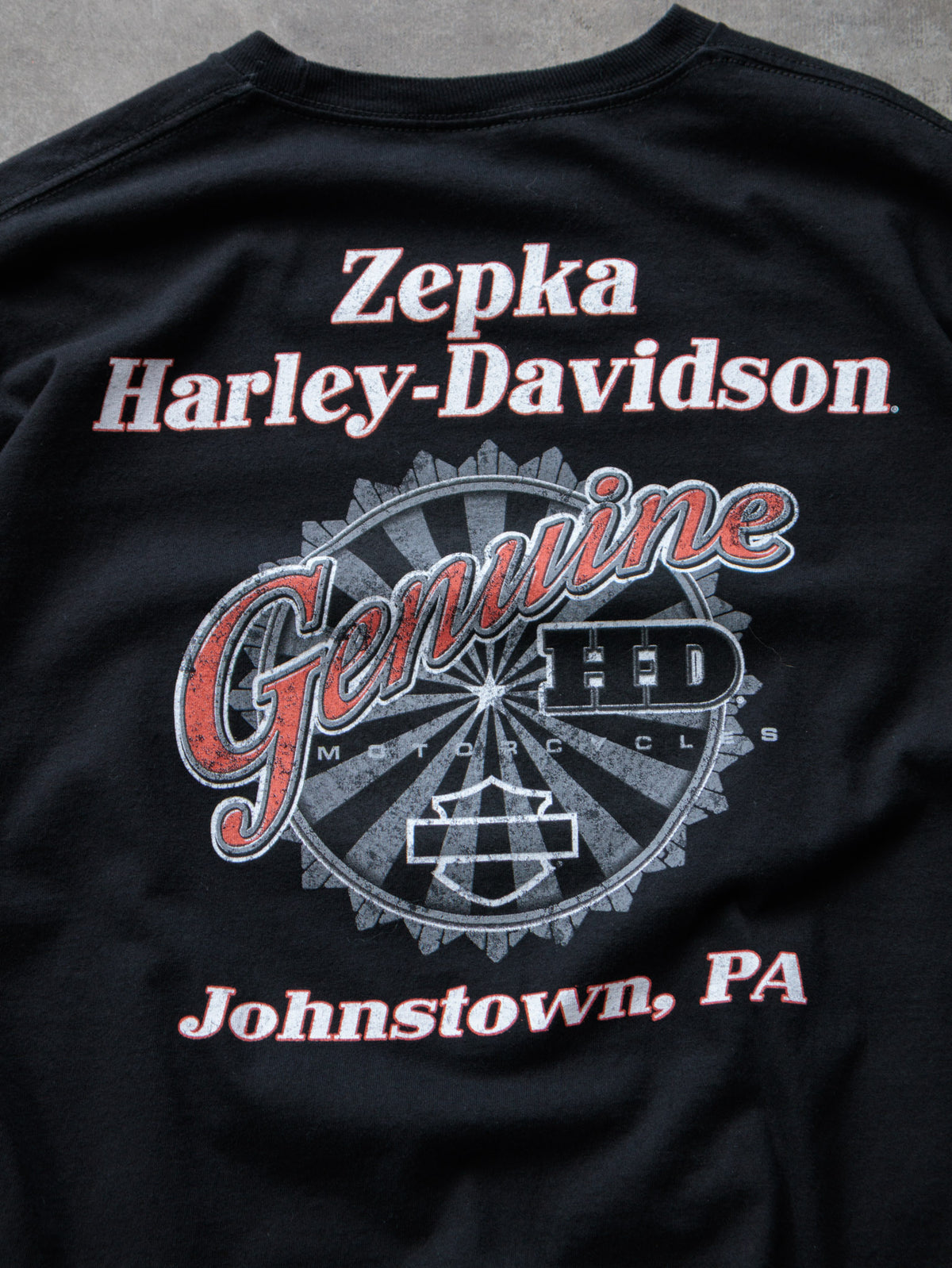 Vintage 2013 Black Harley-Davidson Johnstown PA Tee (-)