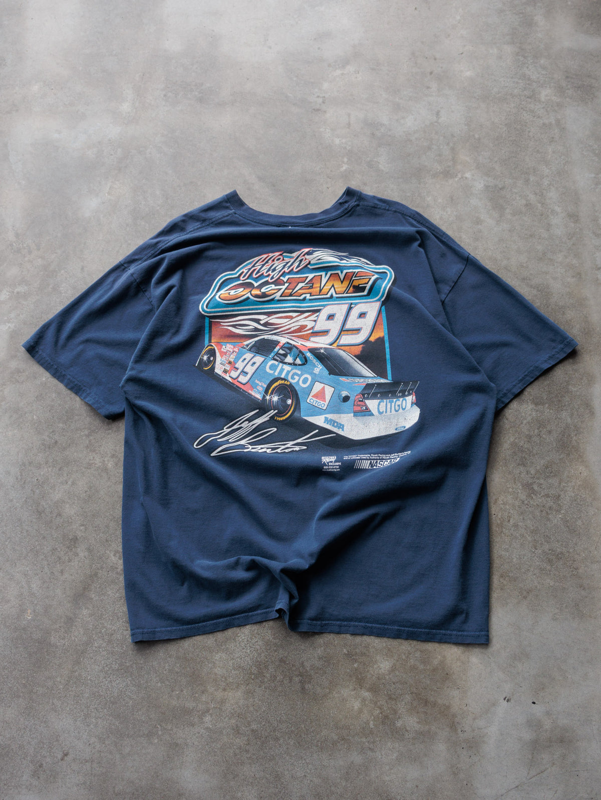 Vintage Navy Jeff Burton #99 Citgo Racing Tee (-)