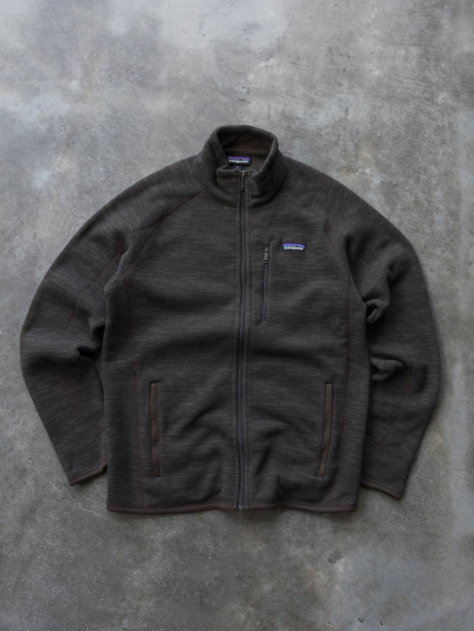 Vintage Brown Patagonia Better Sweater Full Zip Fleece Jacket (M)
