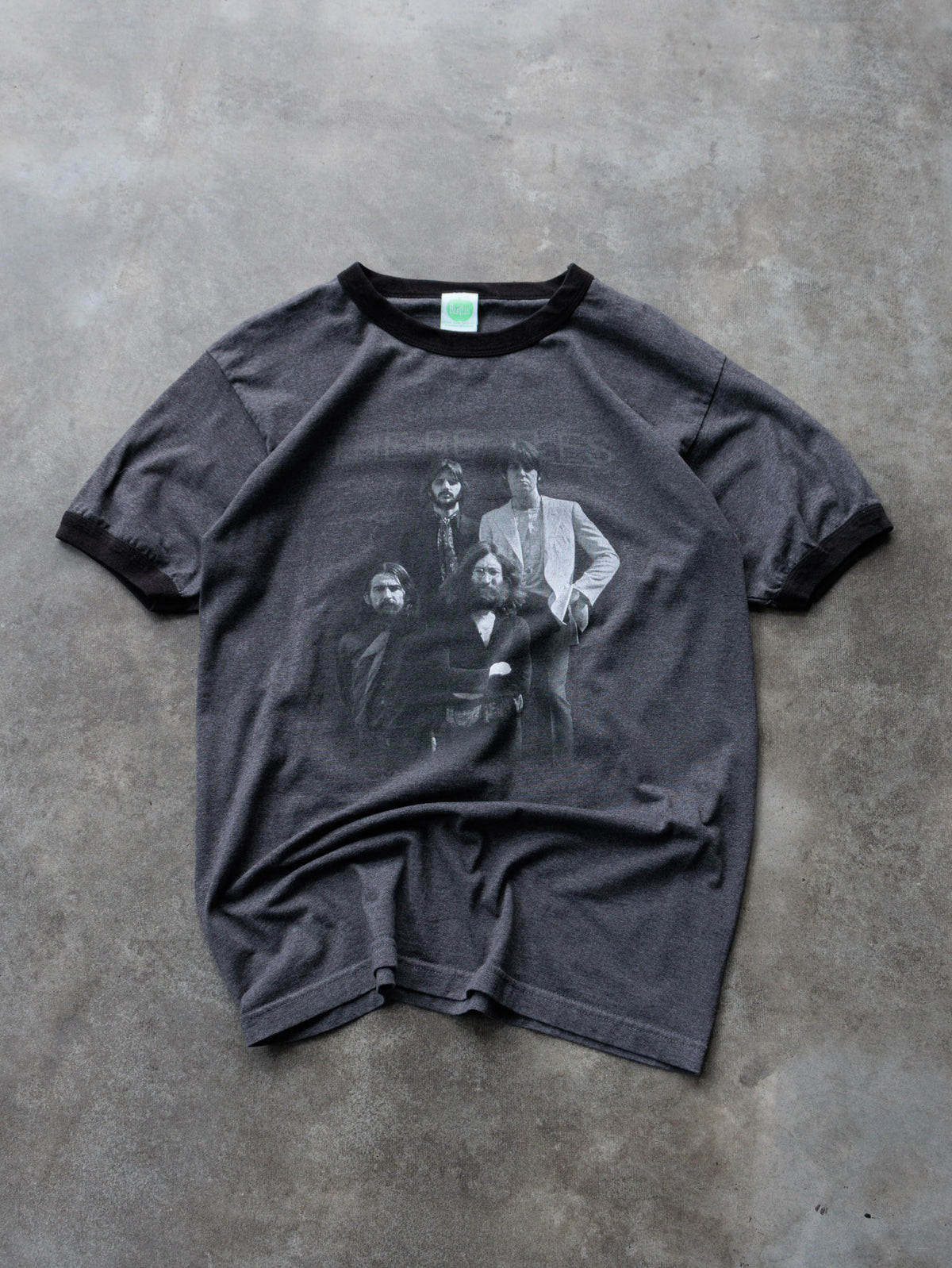 Vintage 00s Grey The Beatles Ringer Tee (L)