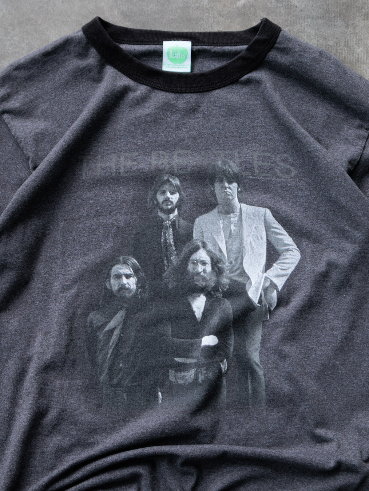 Vintage 00s Grey The Beatles Ringer Tee (L)