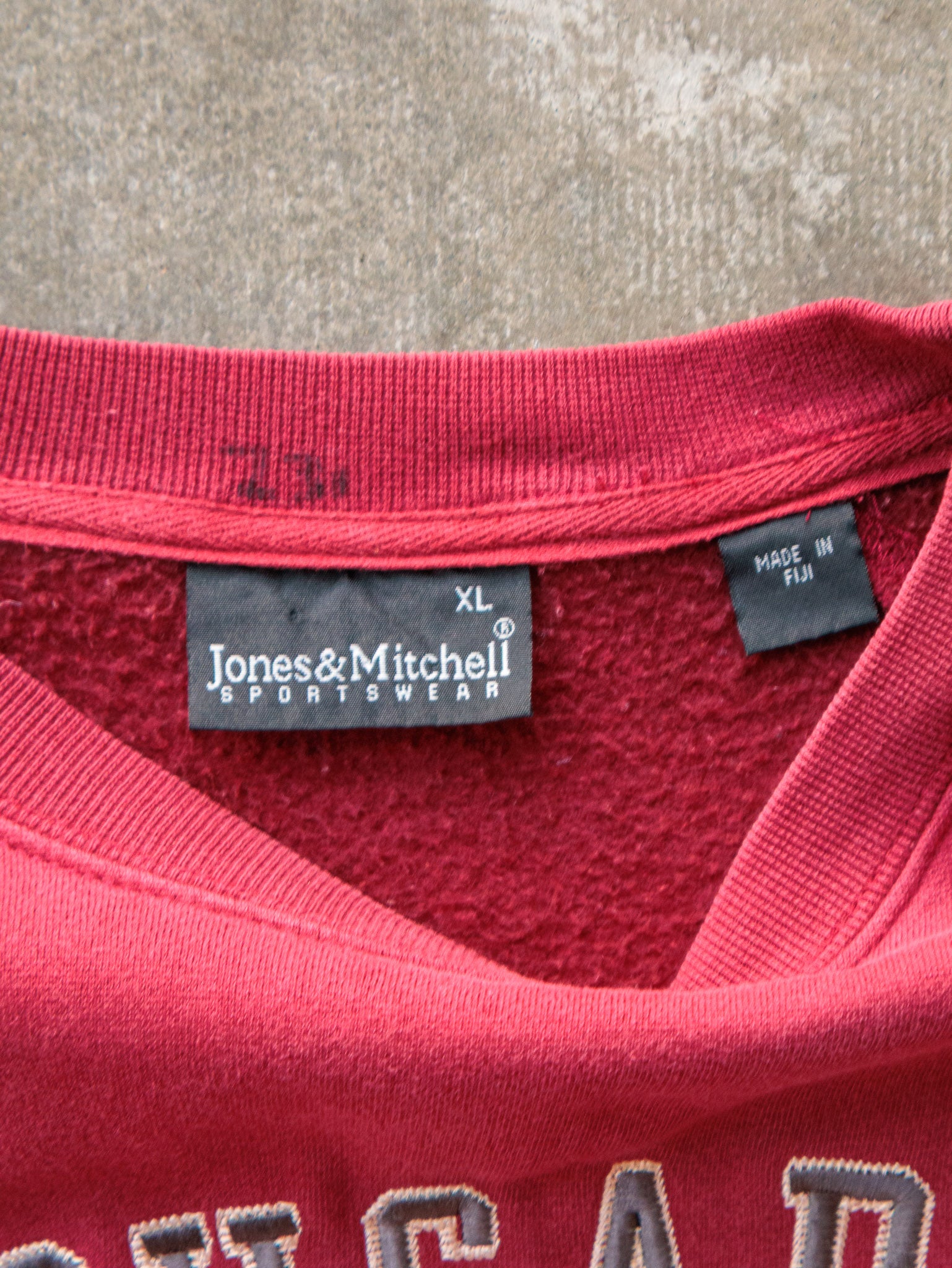 Vintage 90s Red Cougars Spell Out Sweatshirt (XL)
