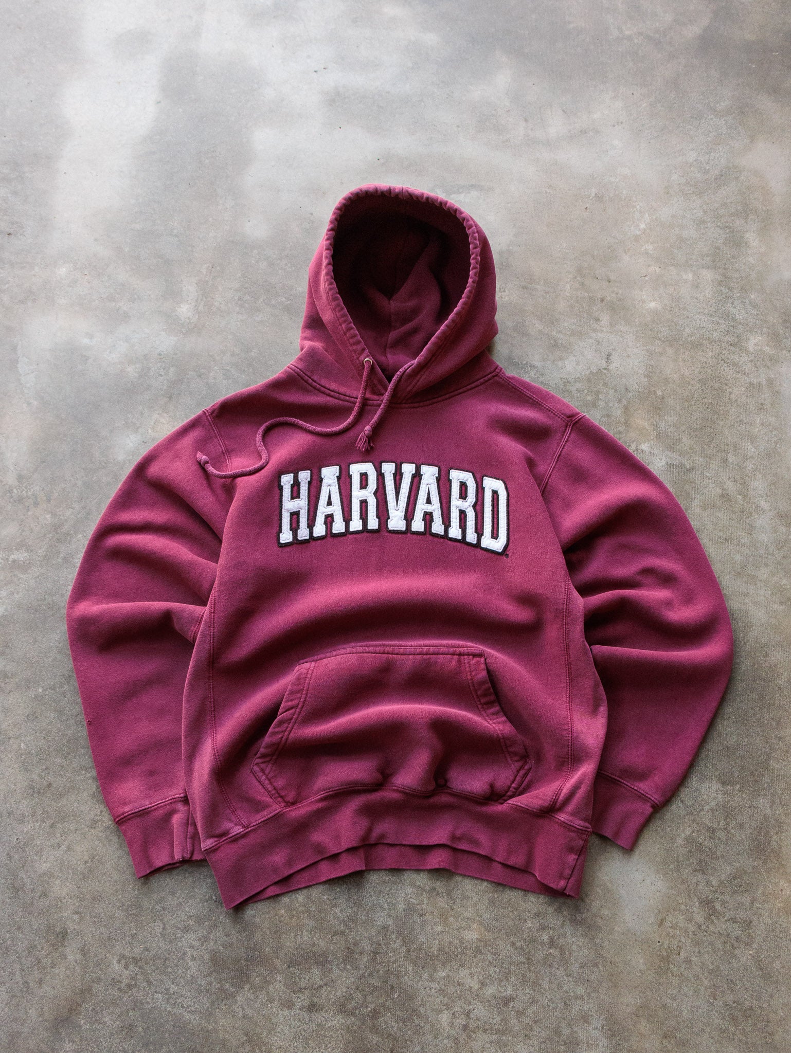 Vintage 90s Maroon Harvard University Spell Out Hoodie (S)