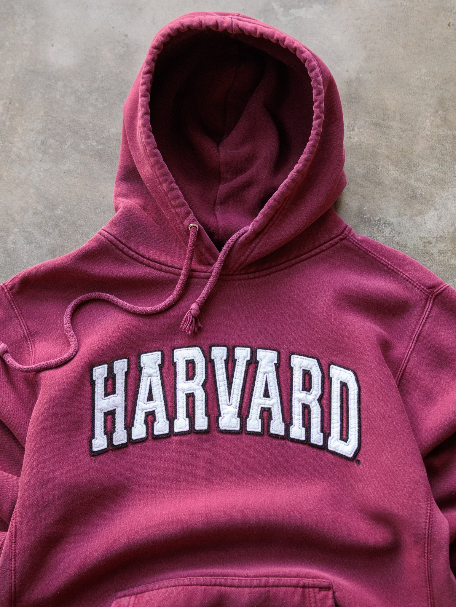 Vintage 90s Maroon Harvard University Spell Out Hoodie (S)