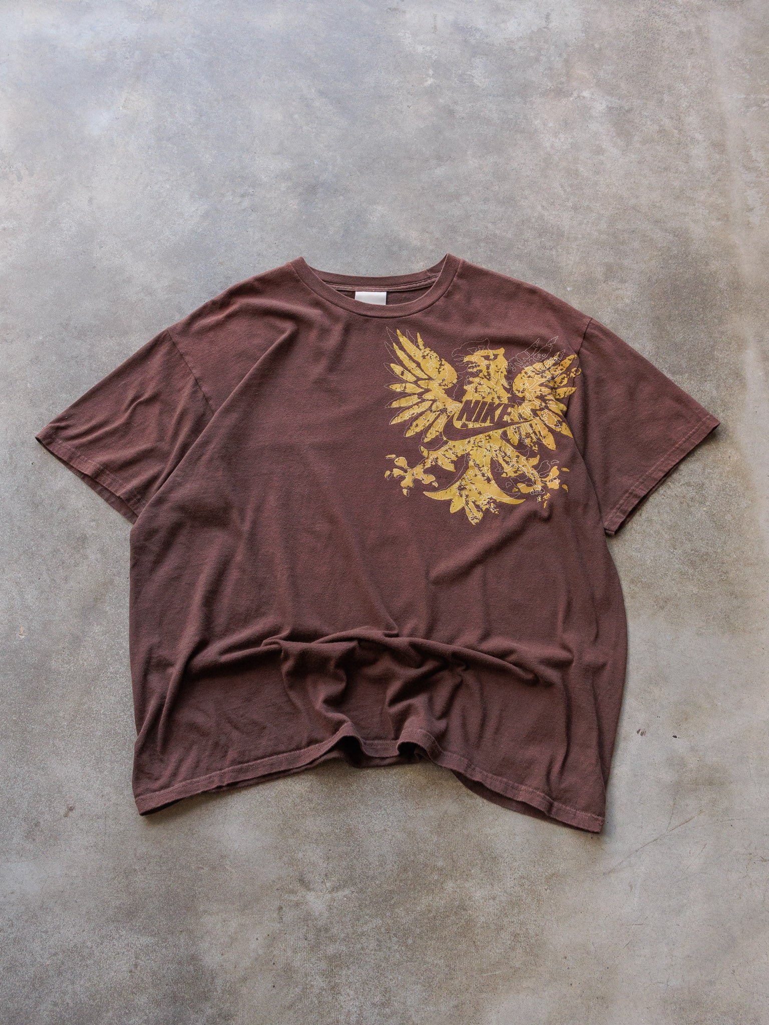 Vintage Brown Nike Eagle Graphic Tee (XL)