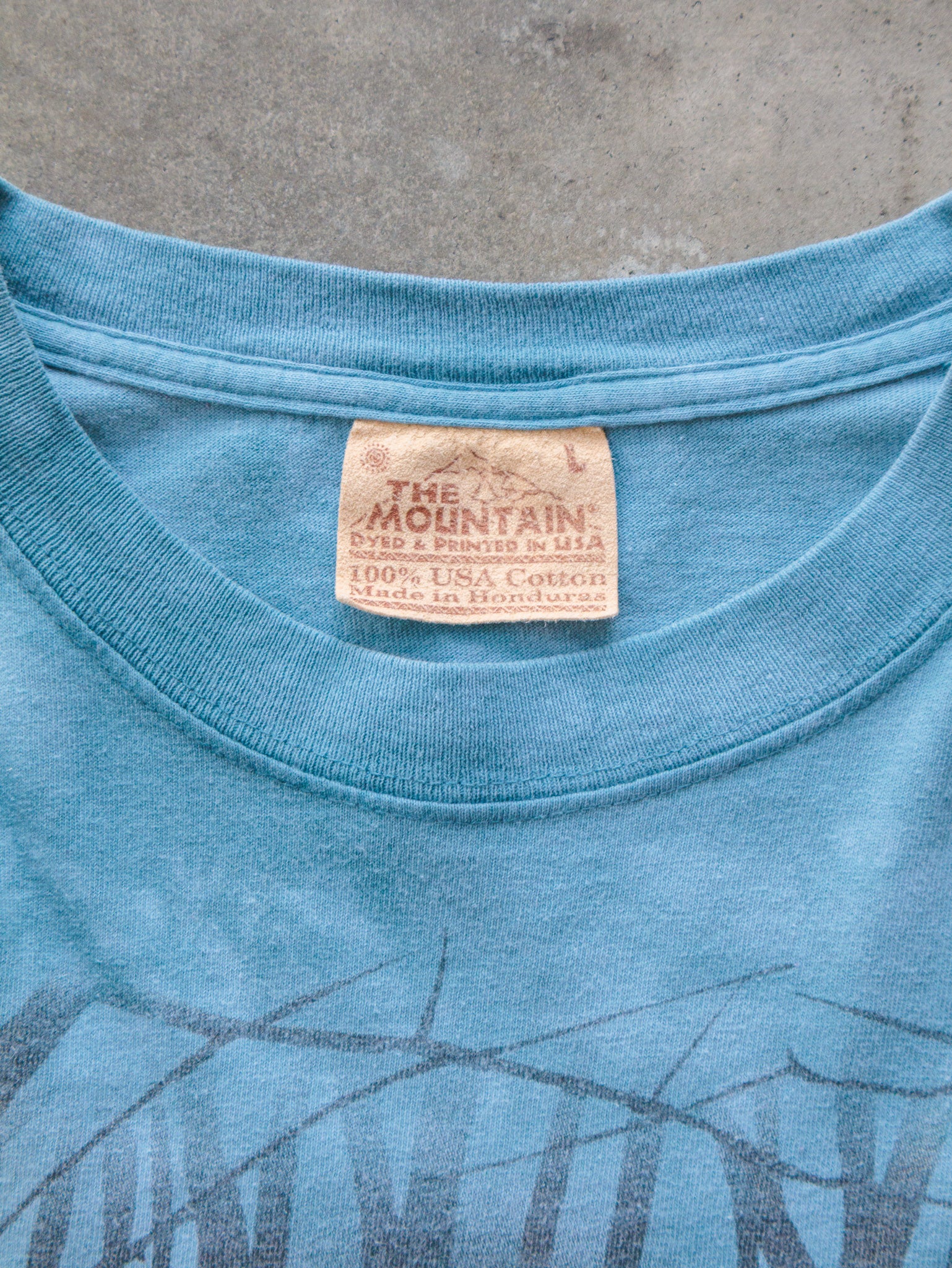 Vintage 1999 Blue Wolf Graphic Tee (L)