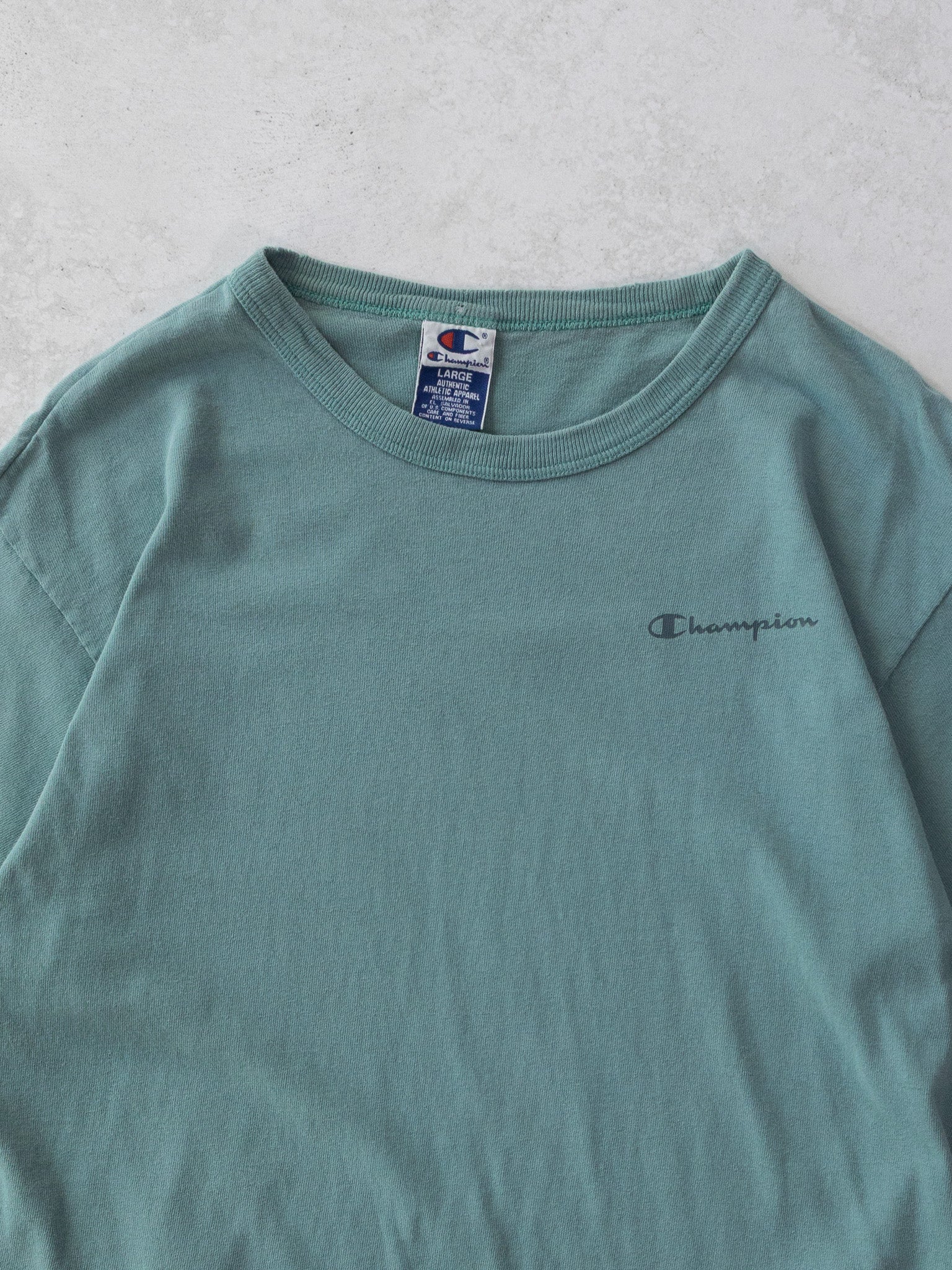 Vintage Champion Teal Tee (L)